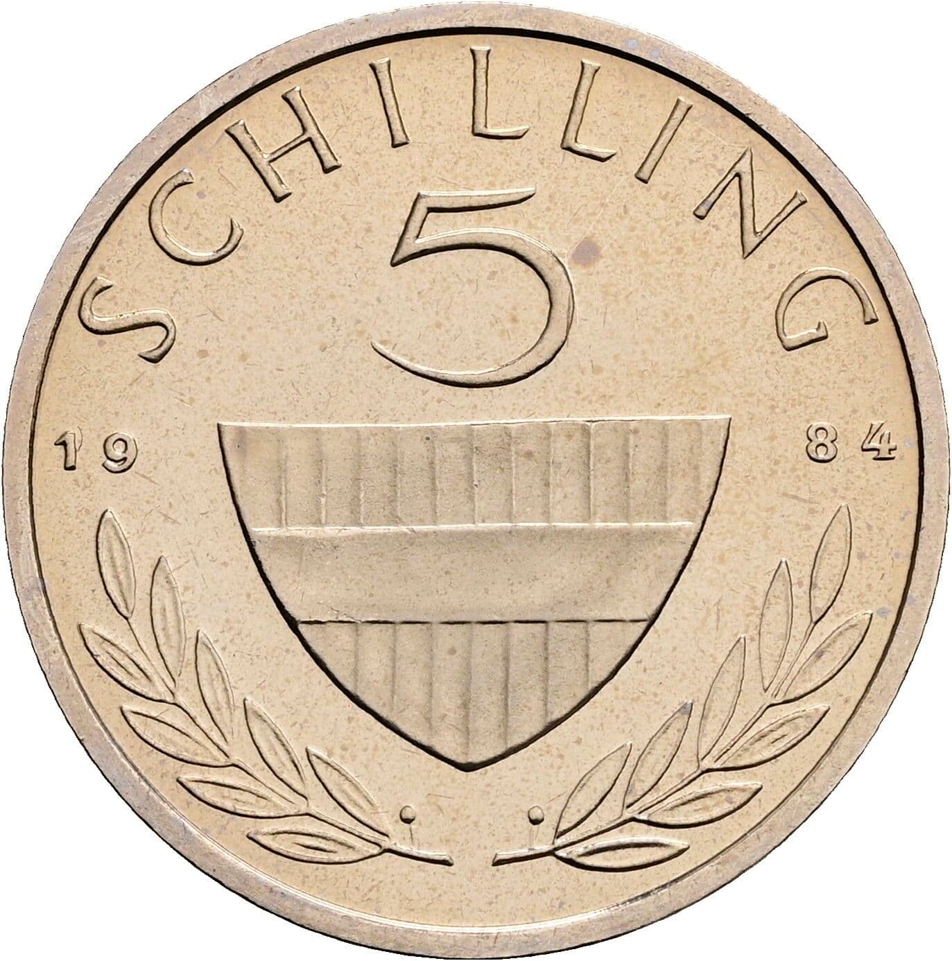 5 Schilling 1984 – Vorderseite