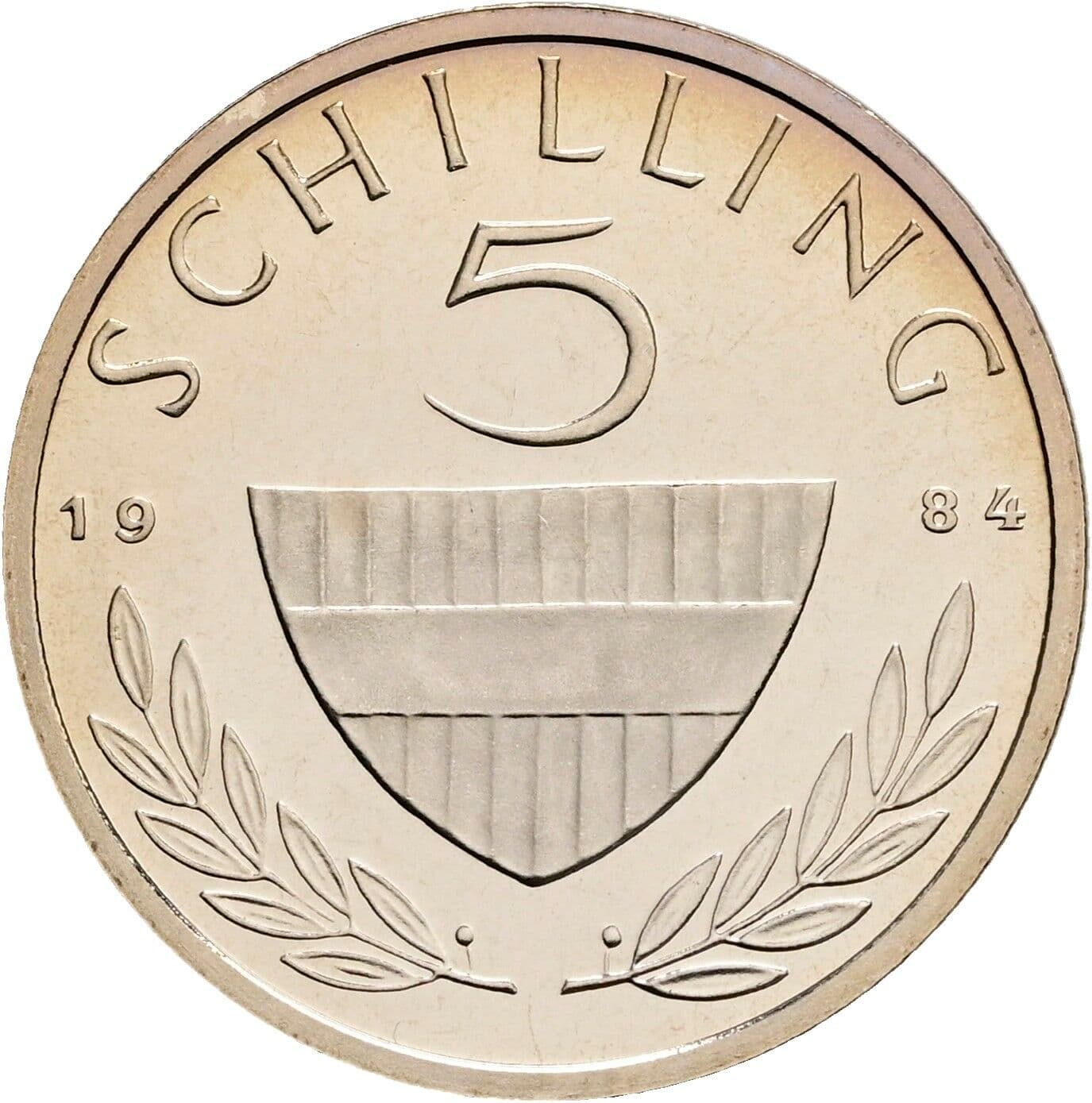 5 Schilling 1984 – Vorderseite