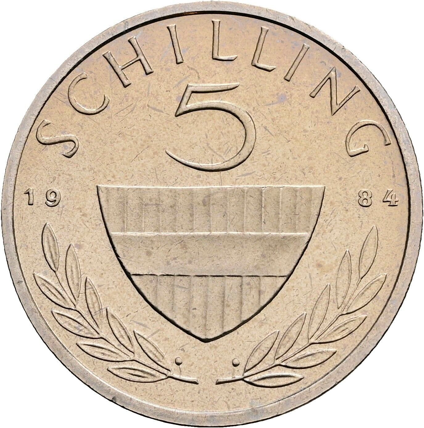 5 Schilling 1984 – Vorderseite