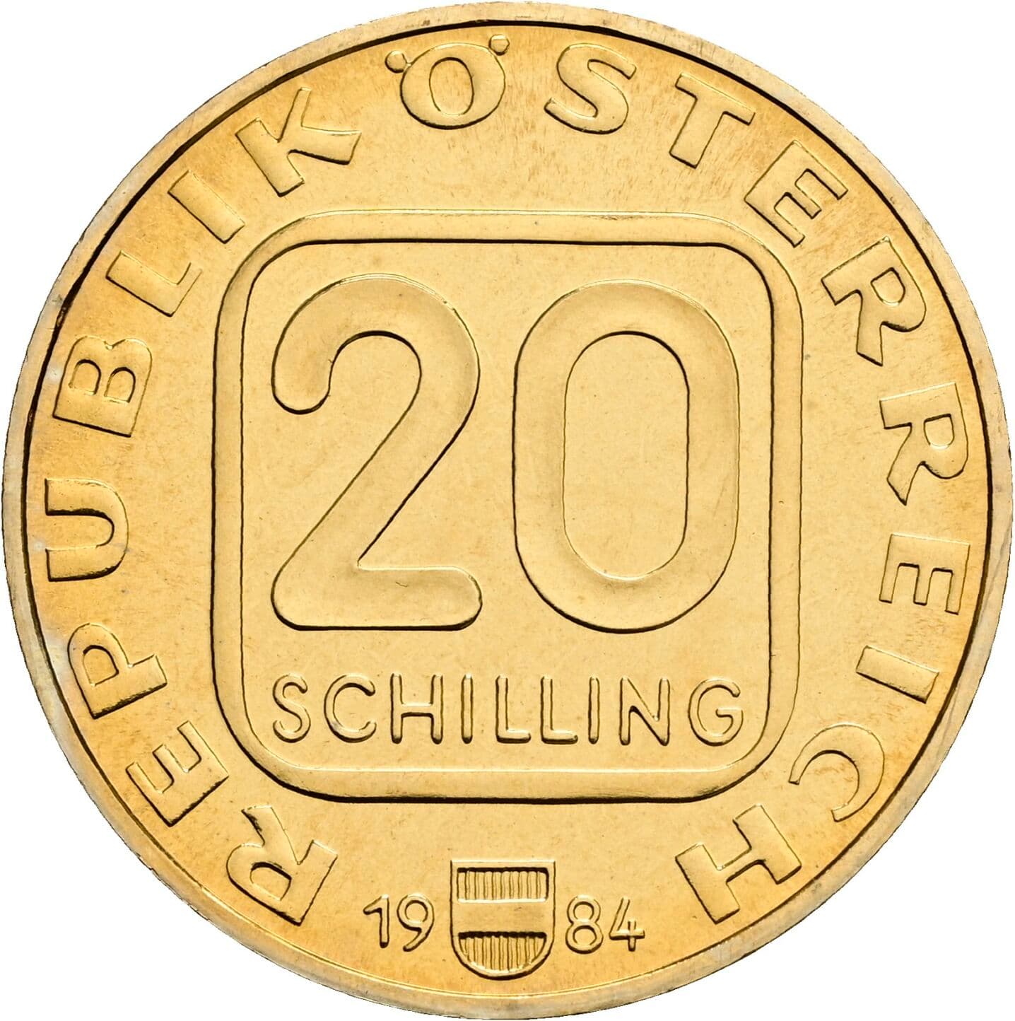 20 Schilling 1984 – Vorderseite