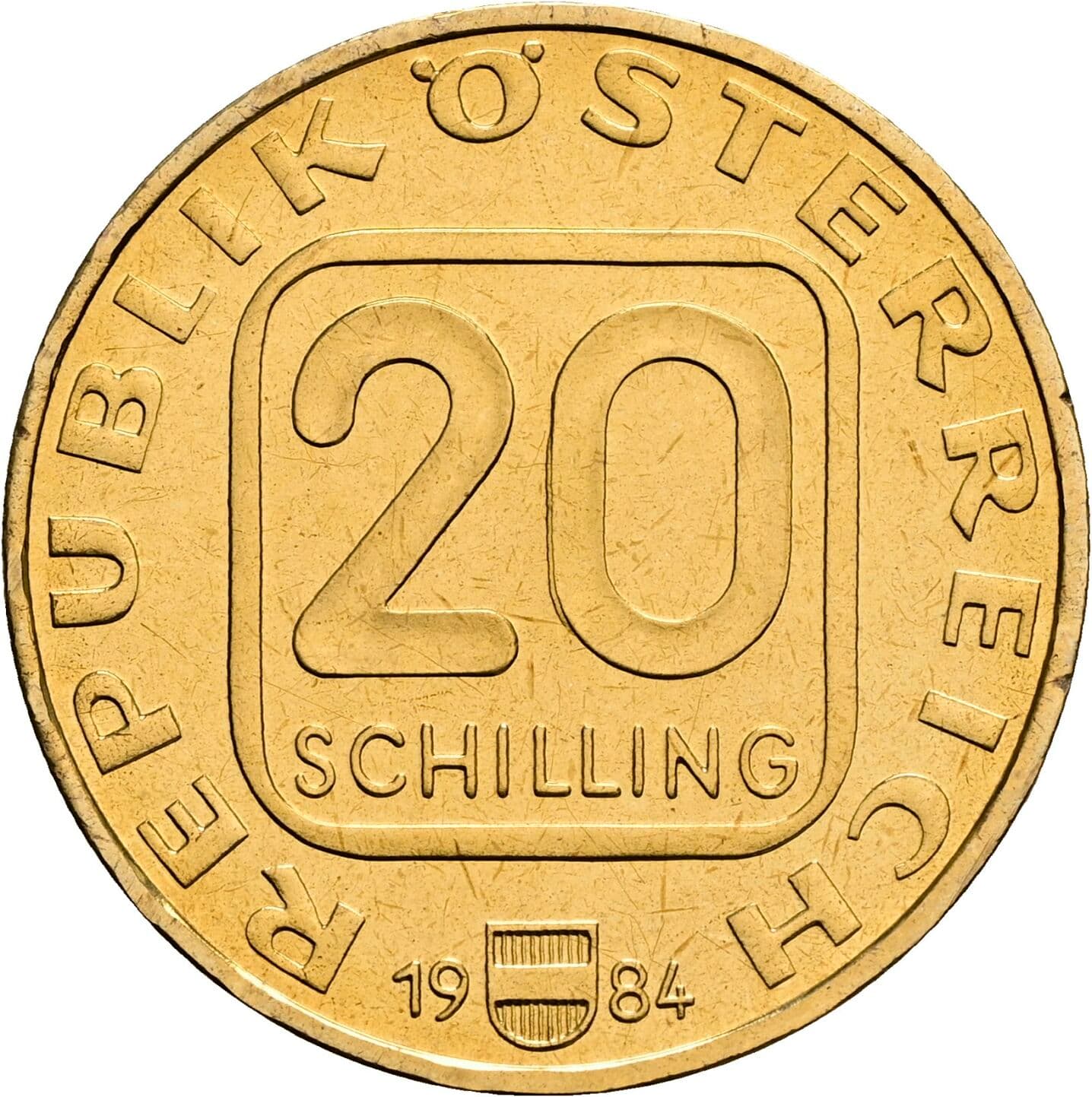 20 Schilling 1984 – Vorderseite