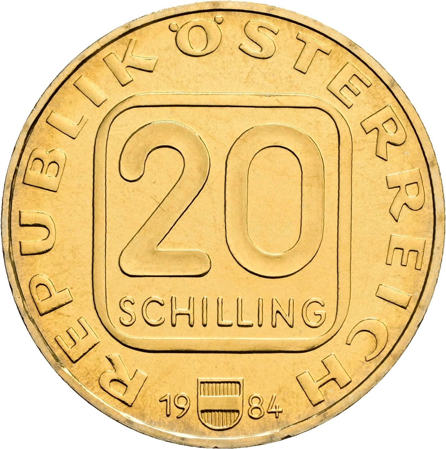 20 Schilling 1984 – Vorderseite