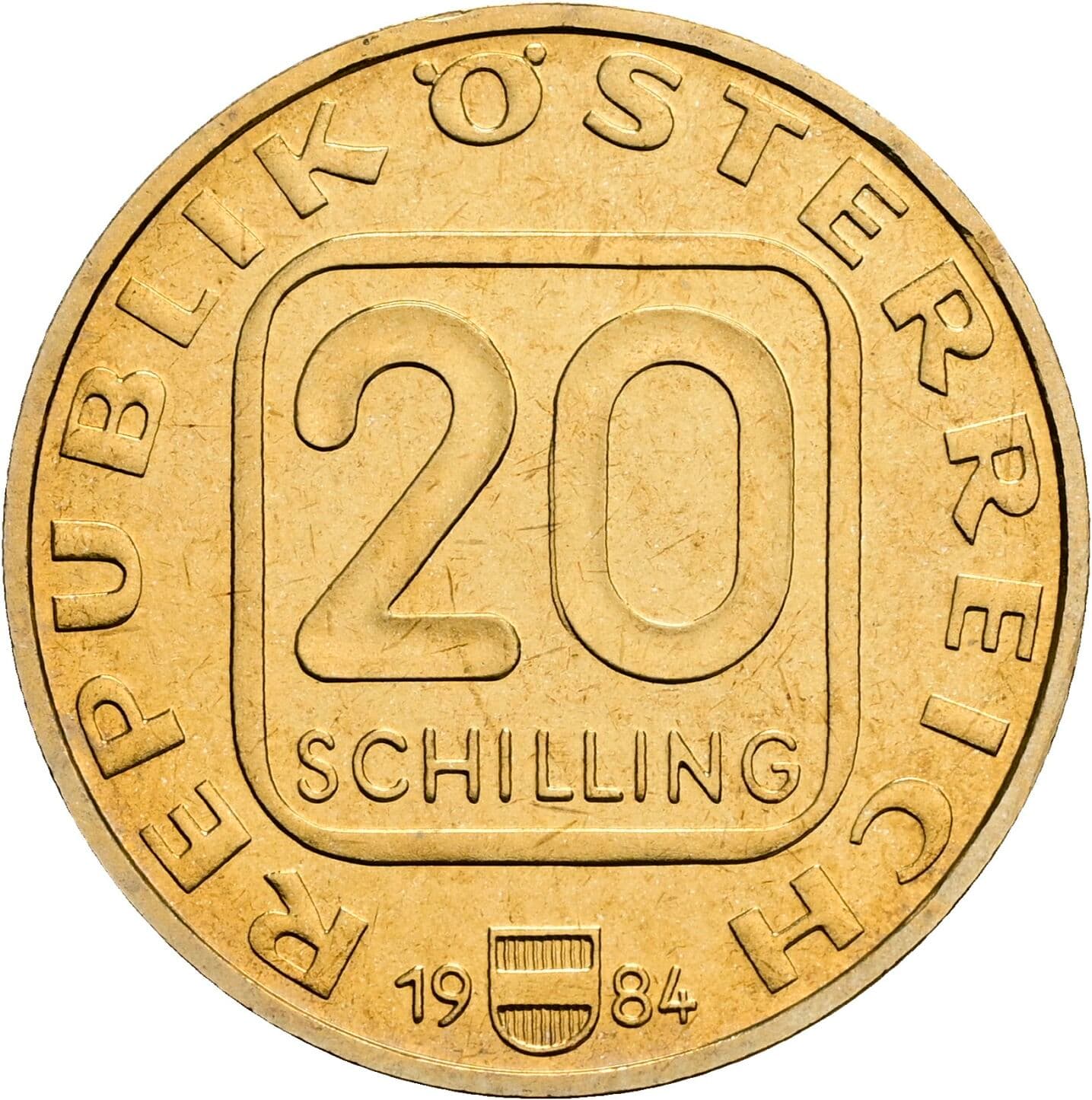 20 Schilling 1984 – Vorderseite