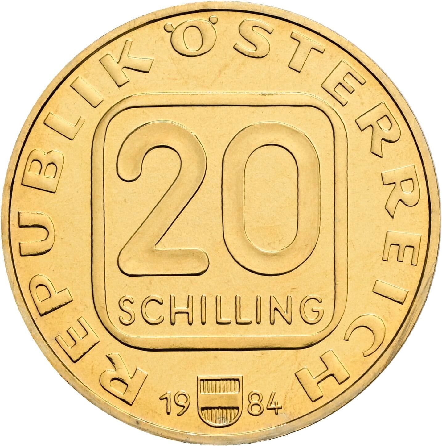 20 Schilling 1984 – Vorderseite
