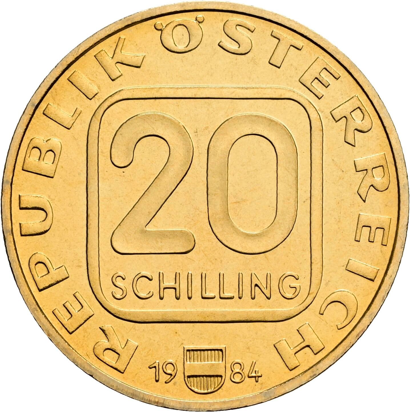20 Schilling 1984 – Vorderseite