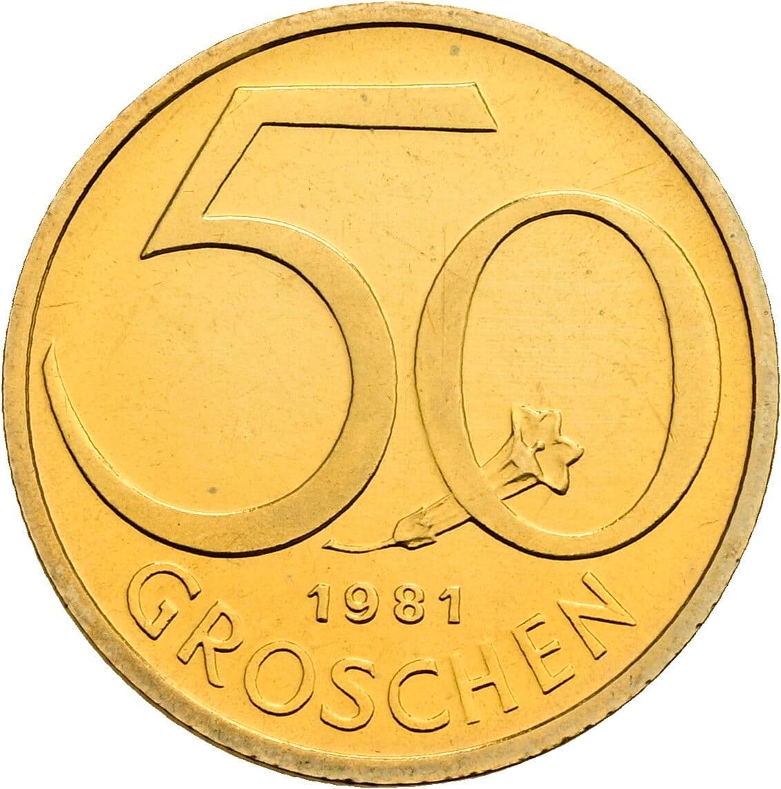 50 Groschen 1981 – Vorderseite