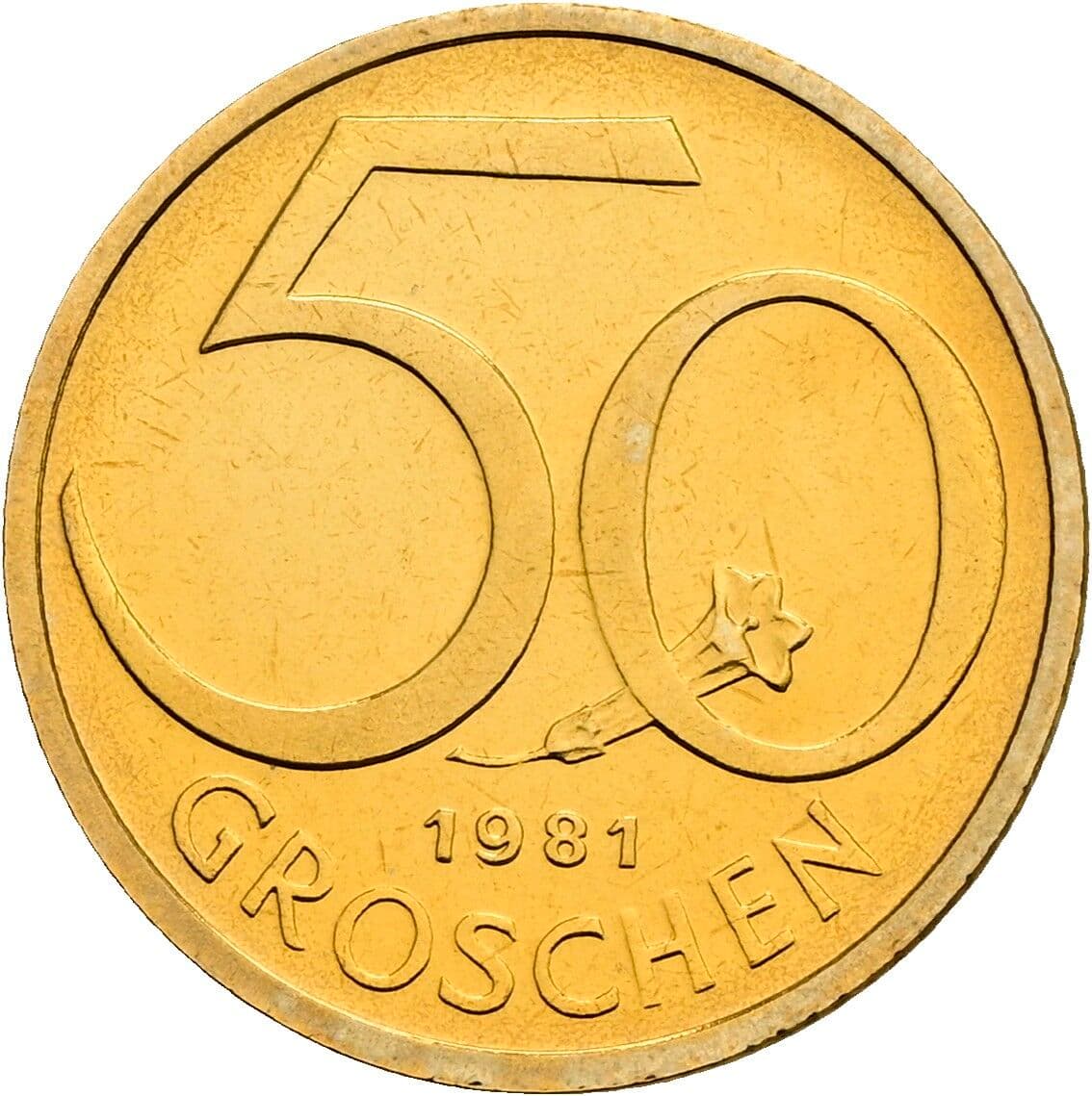 50 Groschen 1981 – Vorderseite