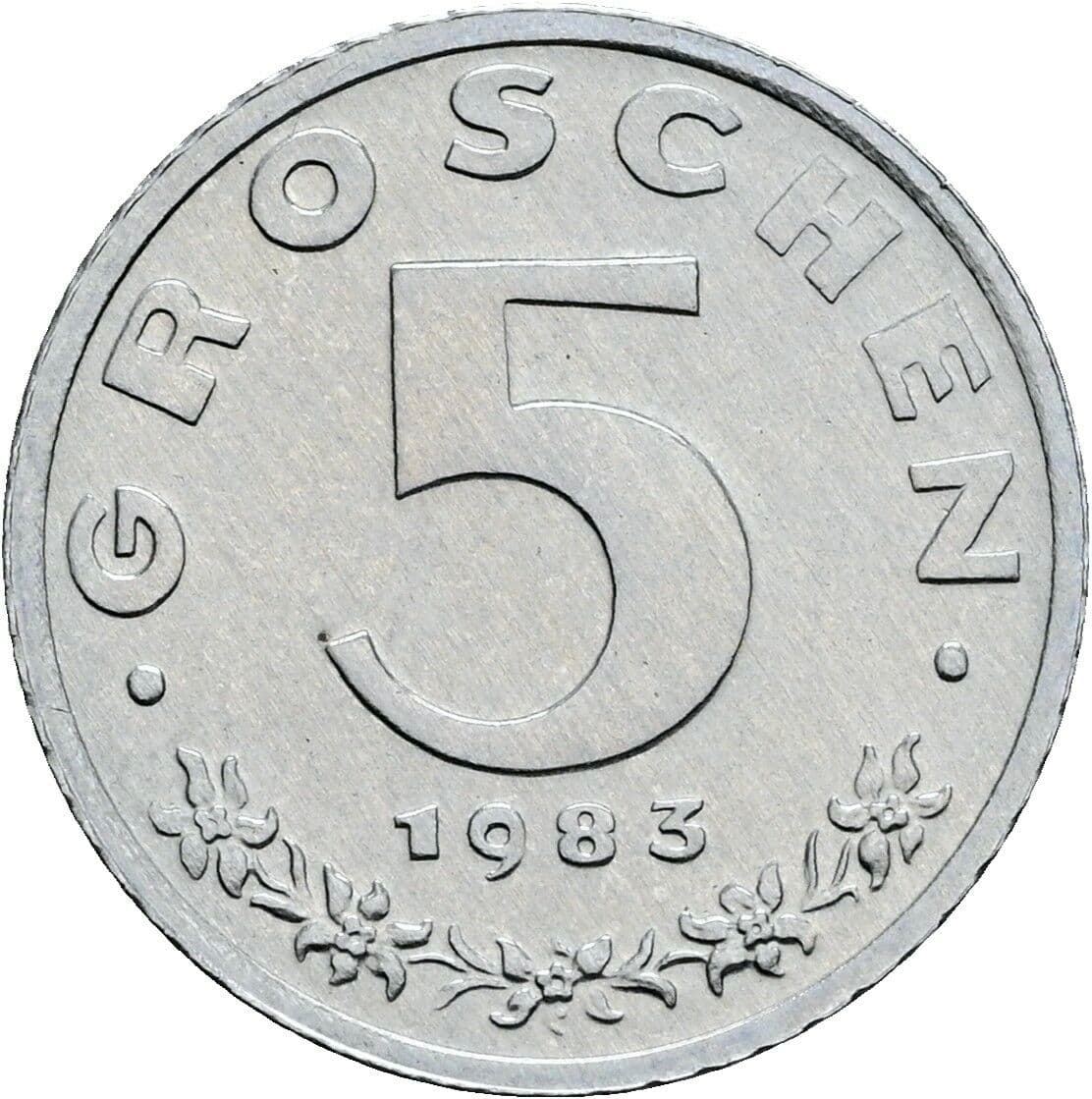5 Groschen 1983 – Vorderseite
