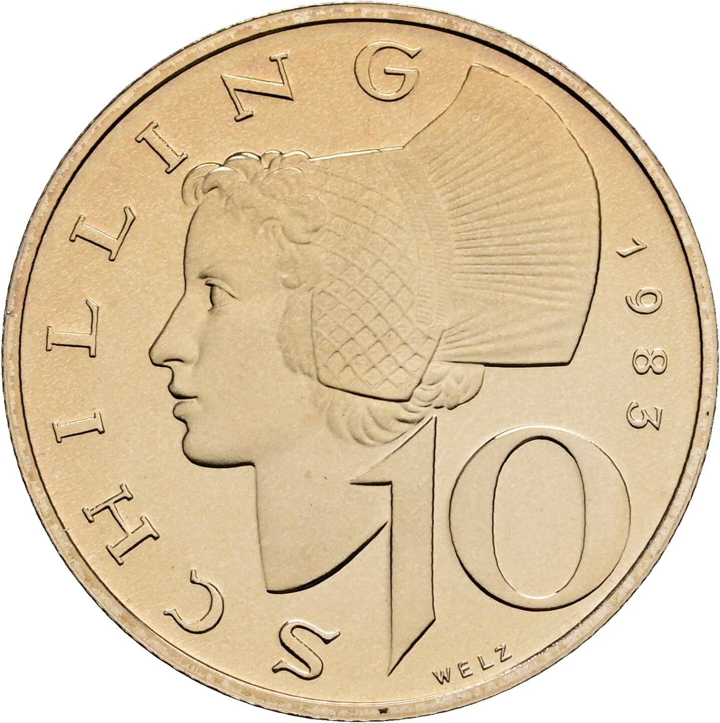 10 Schilling 1983 – Vorderseite