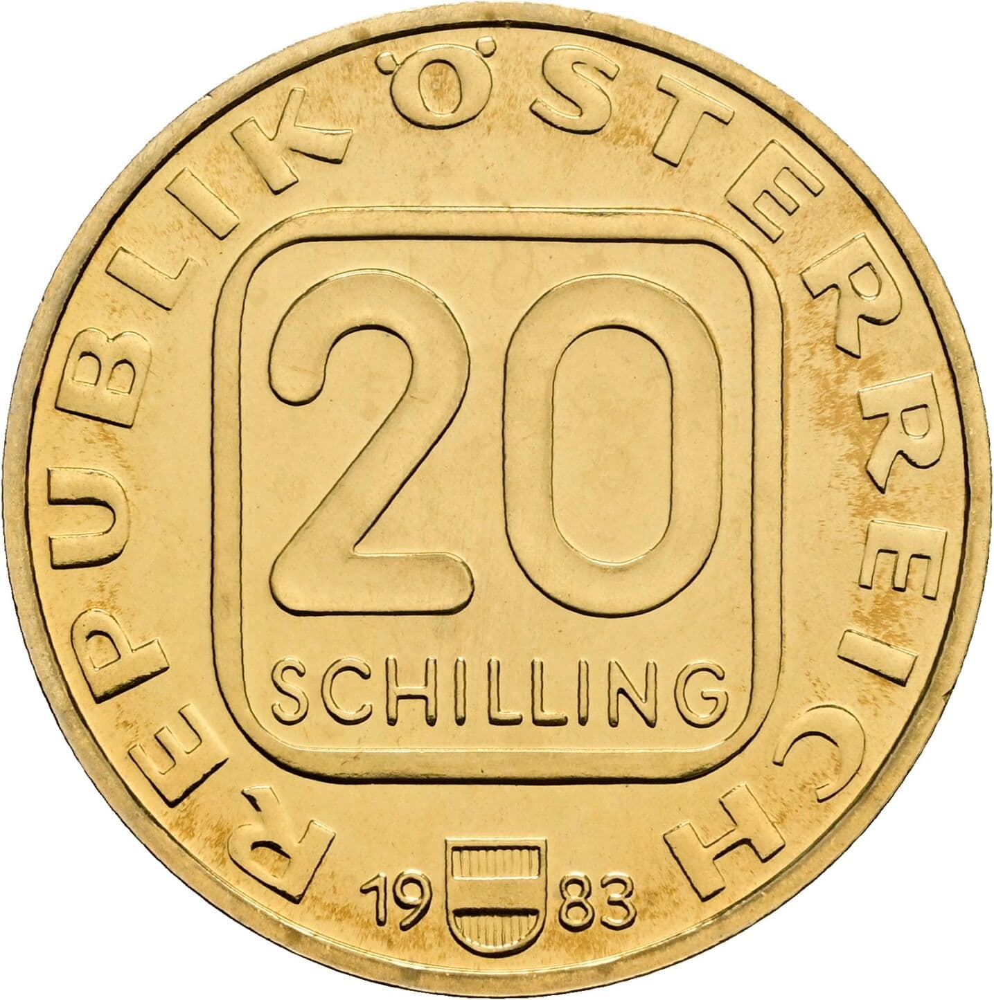 20 Schilling 1983 – Vorderseite
