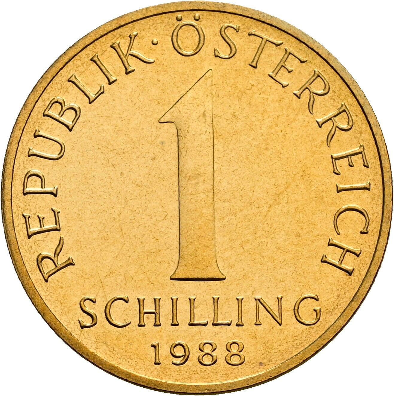 1 Schilling 1988 – Vorderseite