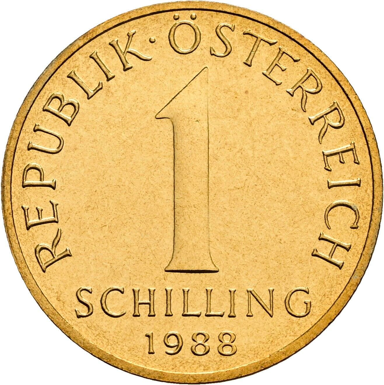 1 Schilling 1988 – Vorderseite