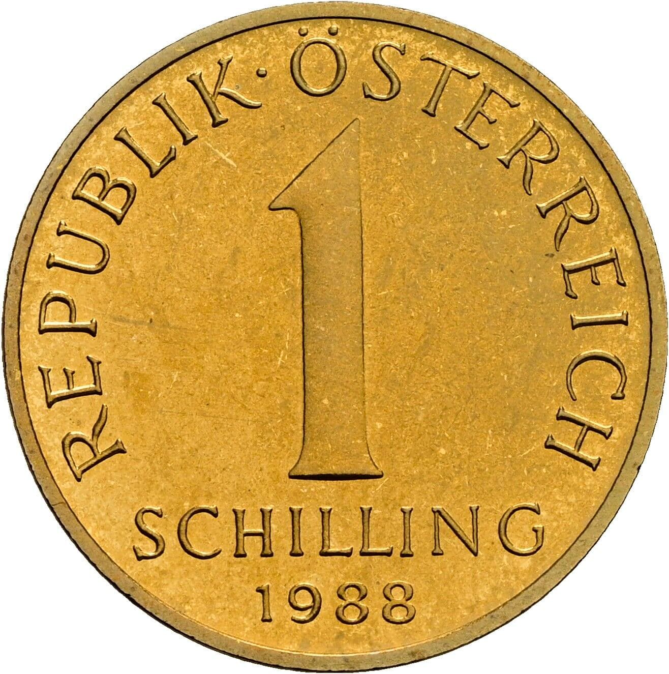 1 Schilling 1988 – Vorderseite