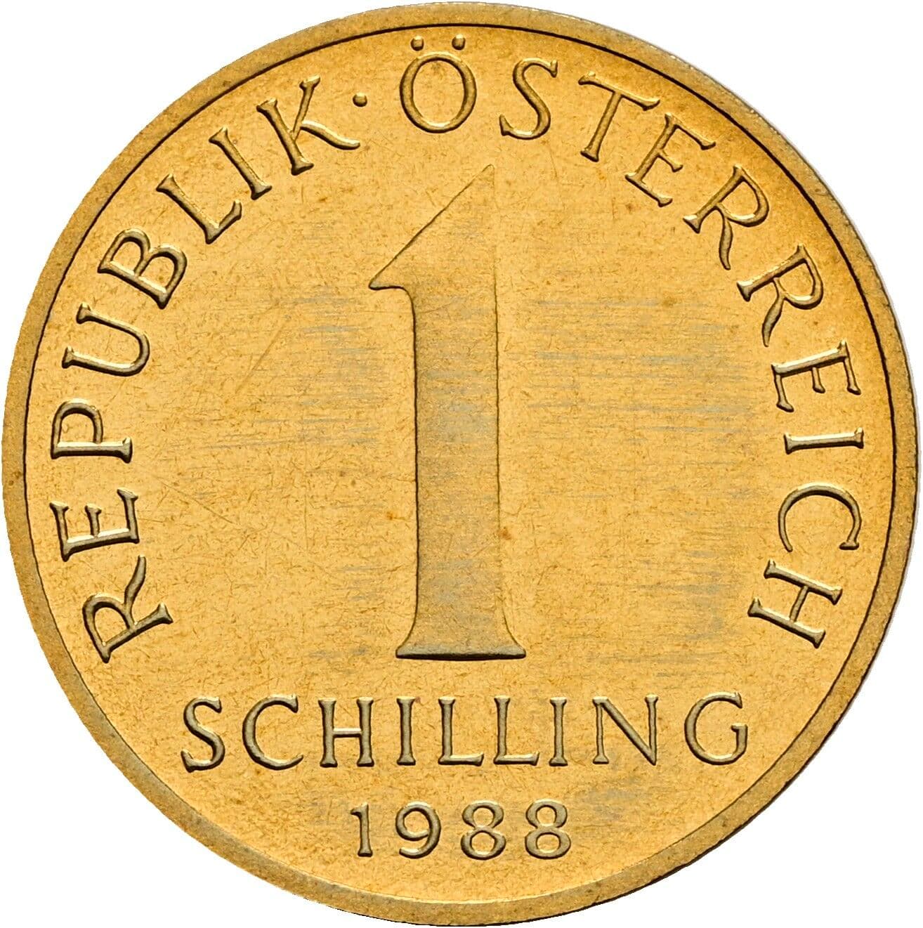 1 Schilling 1988 – Vorderseite