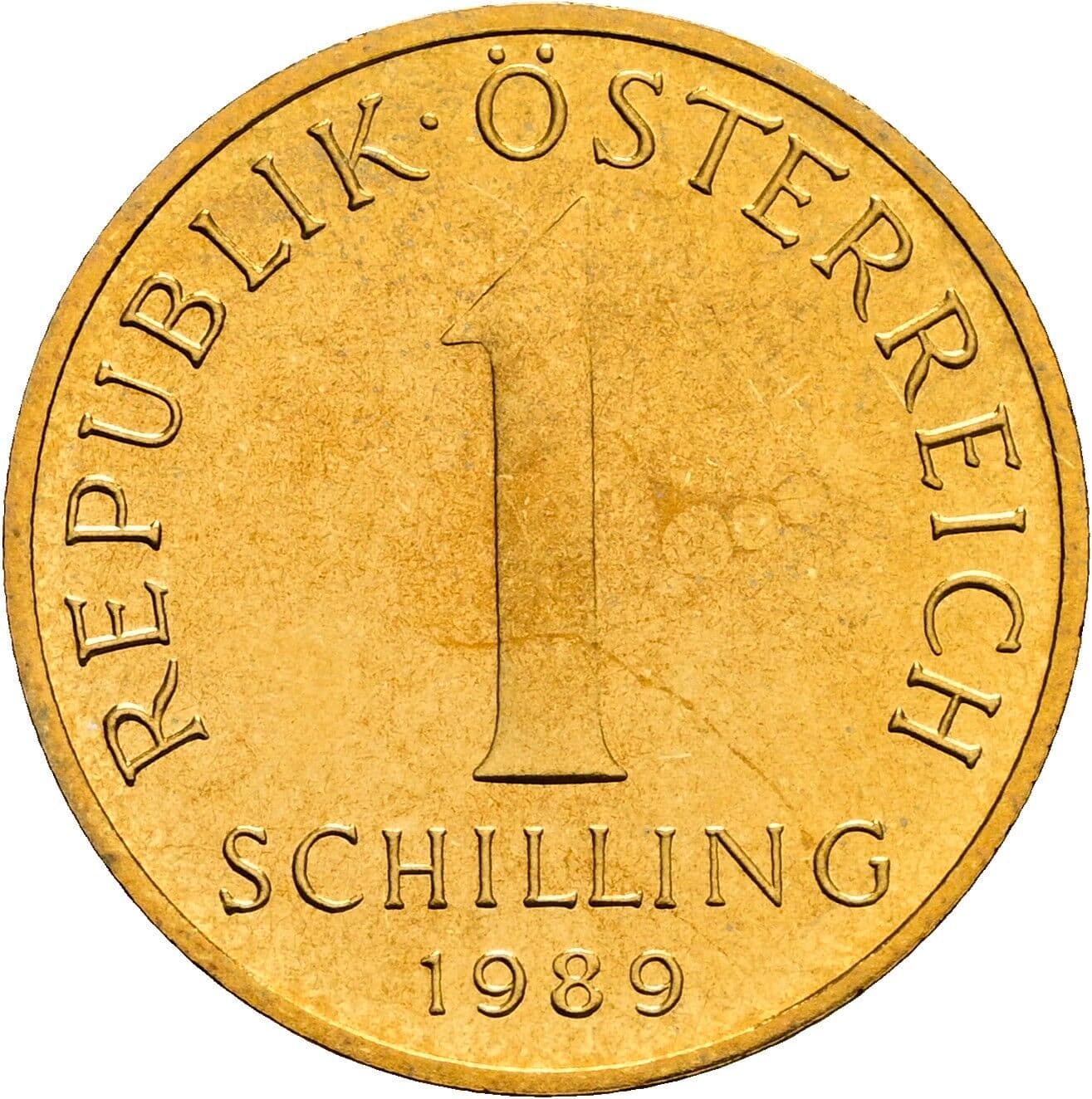 1 Schilling 1989 – Vorderseite