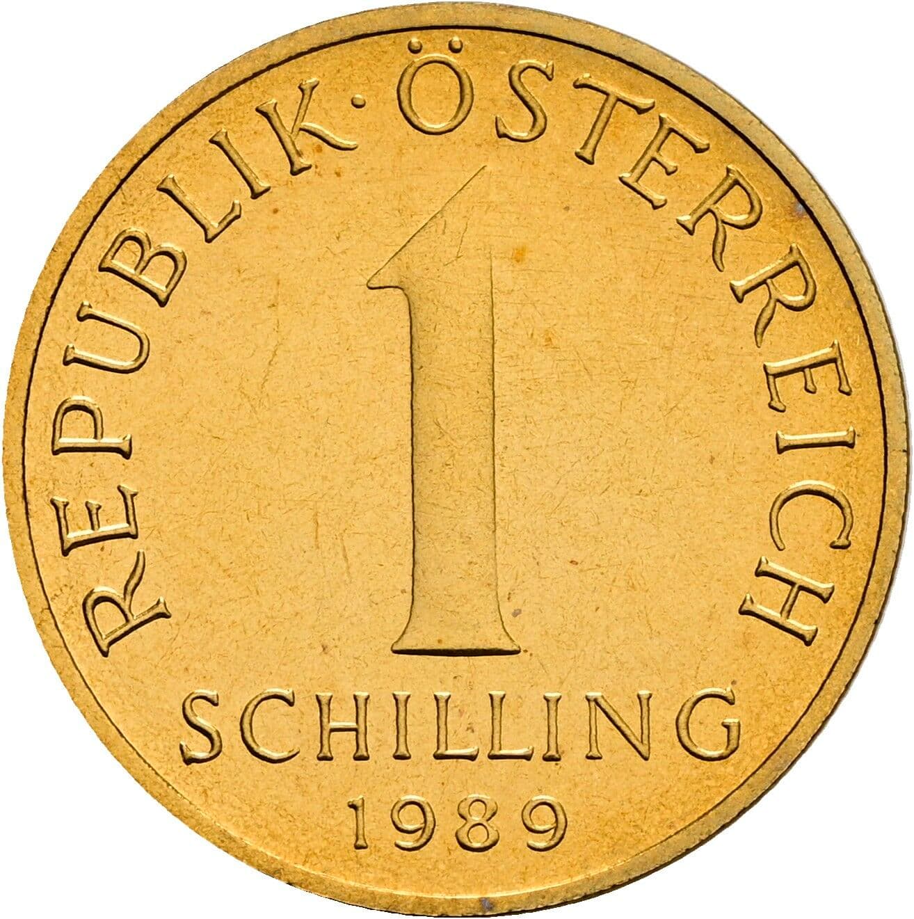 1 Schilling 1989 – Vorderseite