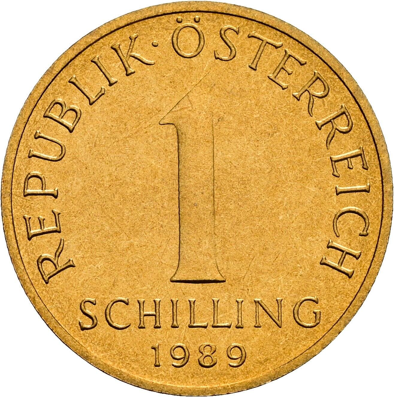 1 Schilling 1989 – Vorderseite