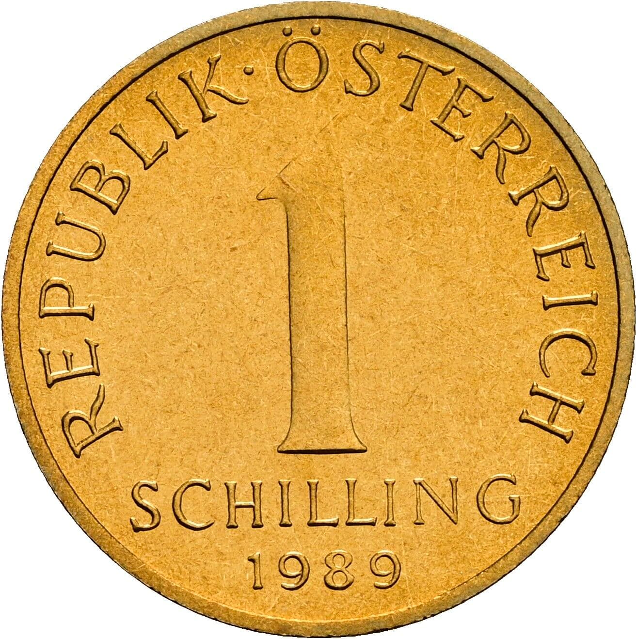 1 Schilling 1989 – Vorderseite