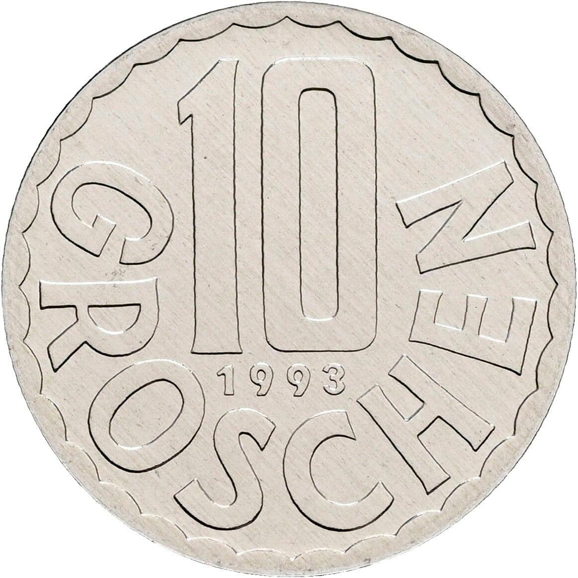 10 Groschen 1993 – Vorderseite