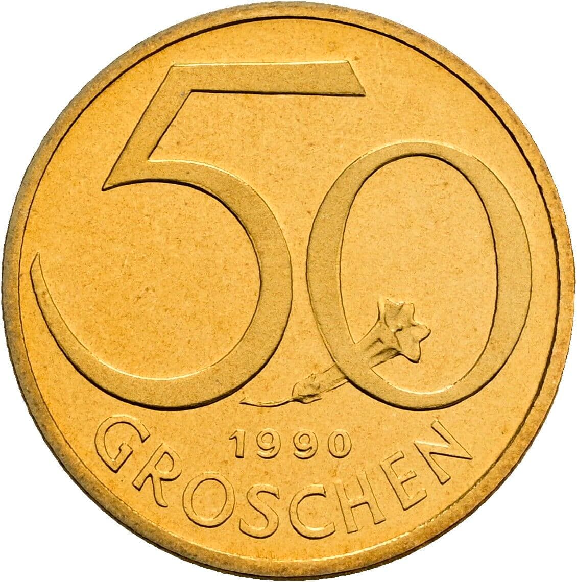 50 Groschen 1990 – Vorderseite