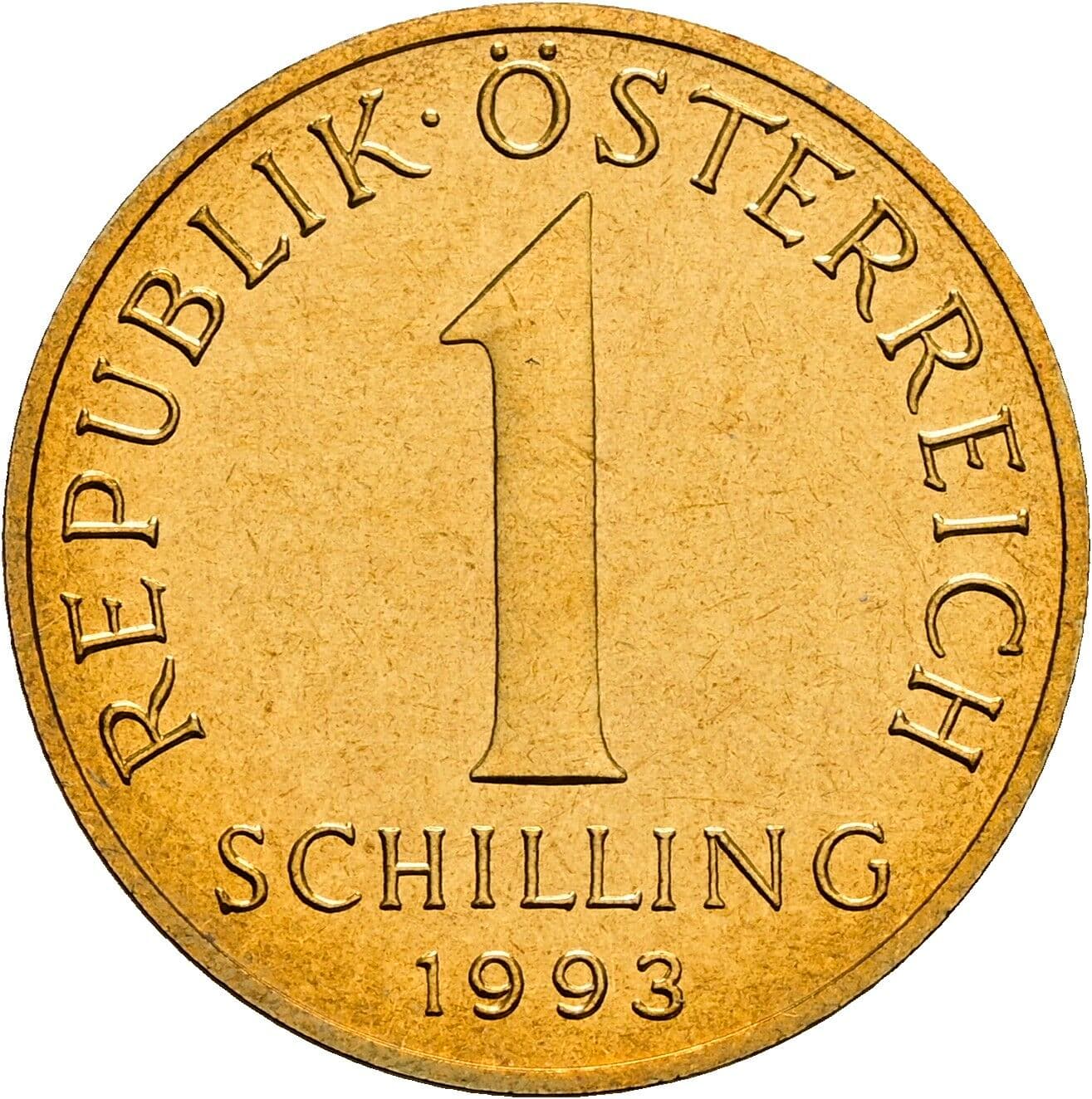 1 Schilling 1993 – Vorderseite