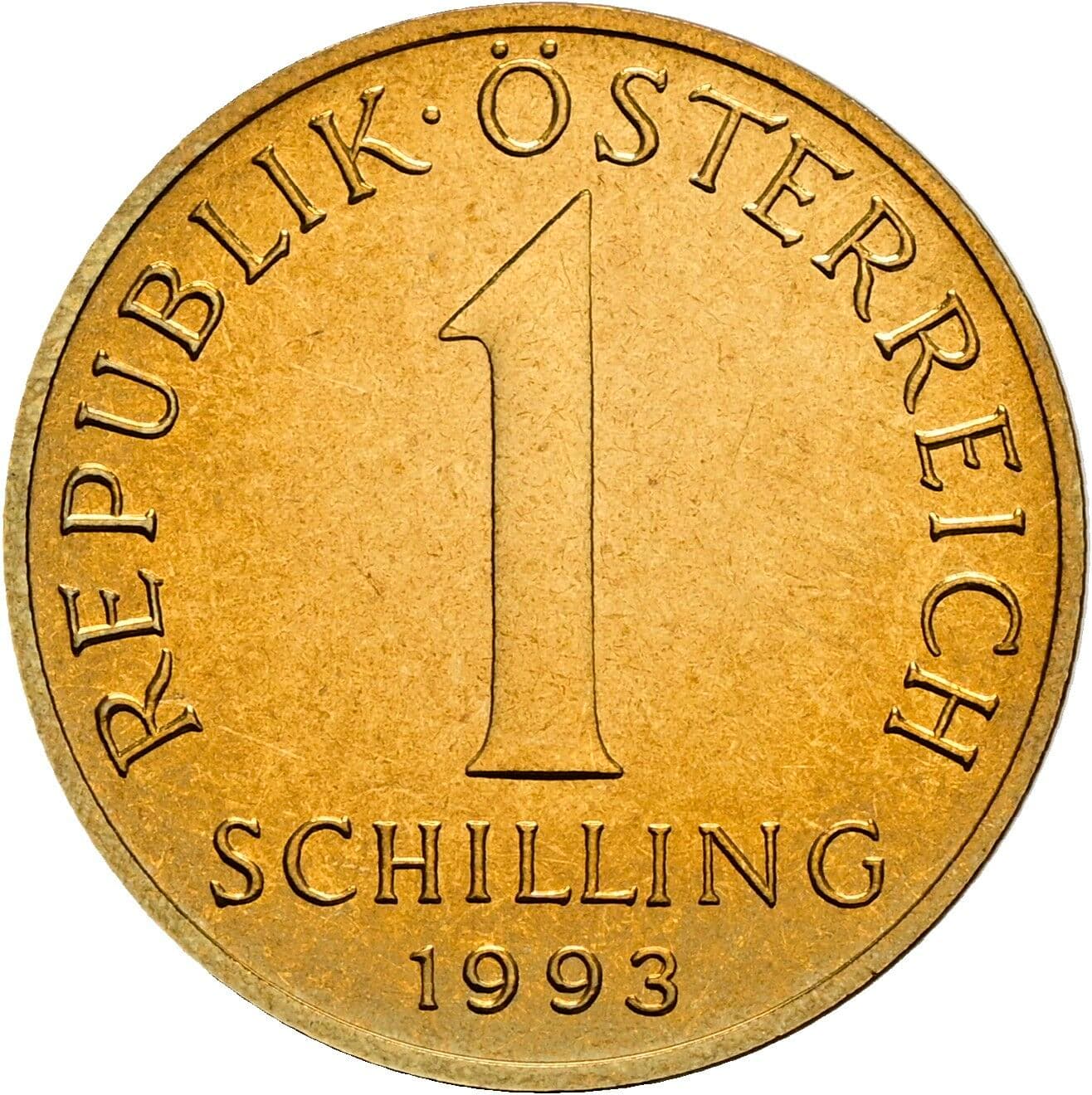 1 Schilling 1993 – Vorderseite