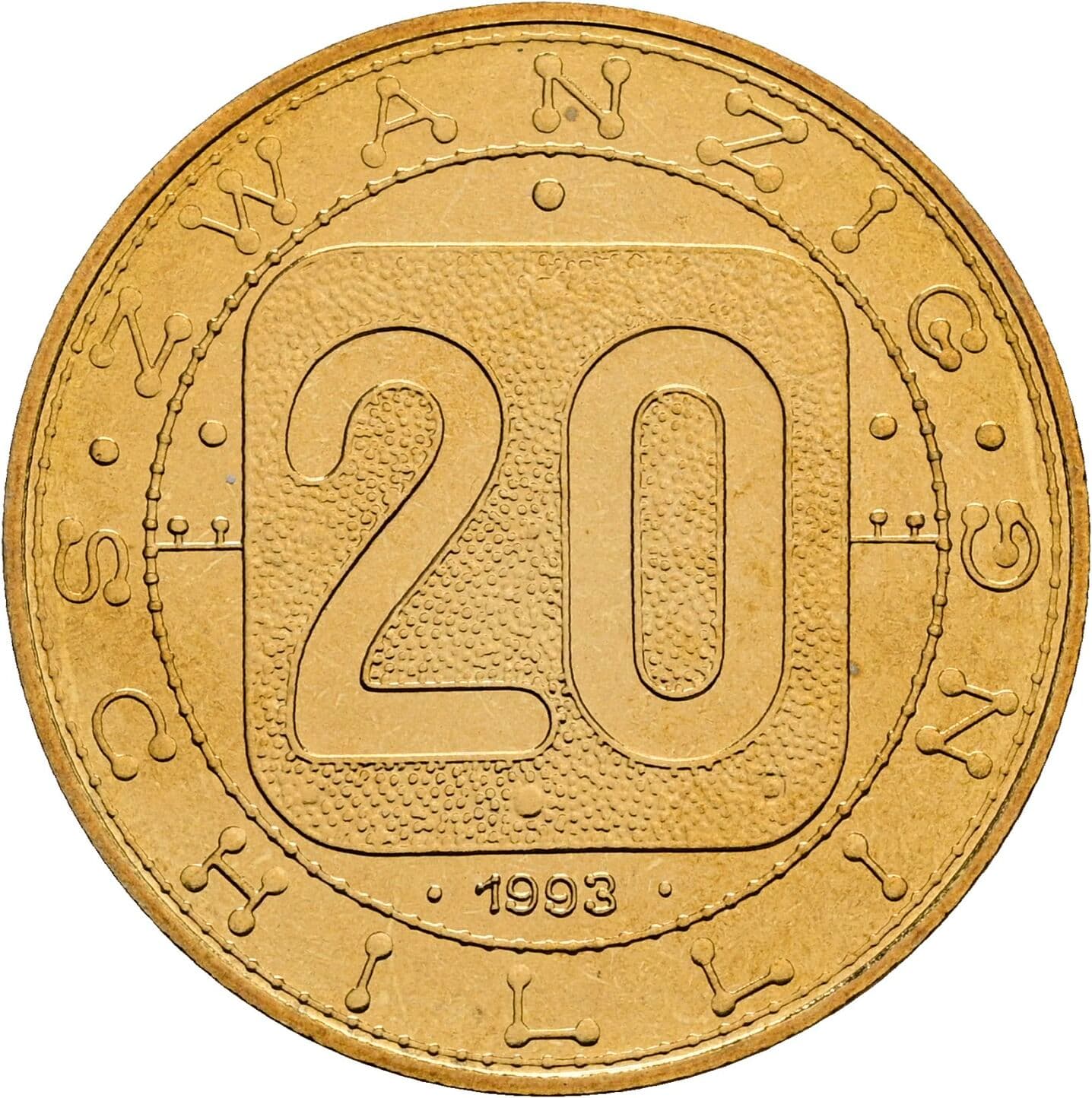 20 Schilling 1993 – Vorderseite