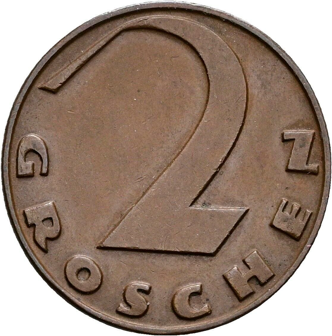 2 Groschen 1925 – Vorderseite