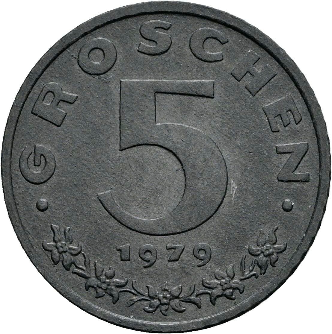 5 Groschen 1979 – Vorderseite