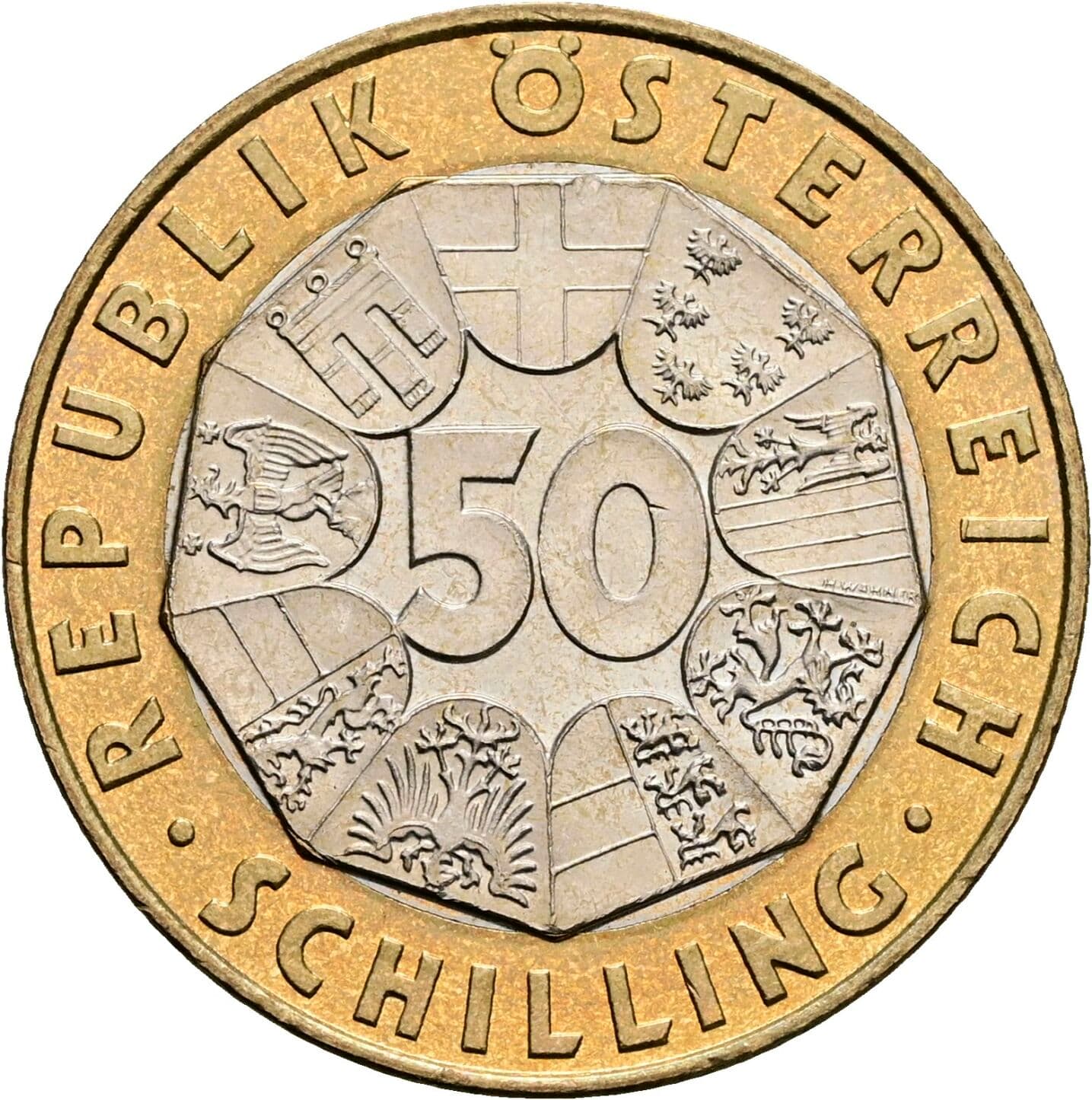 50 Schilling 2000 – Vorderseite