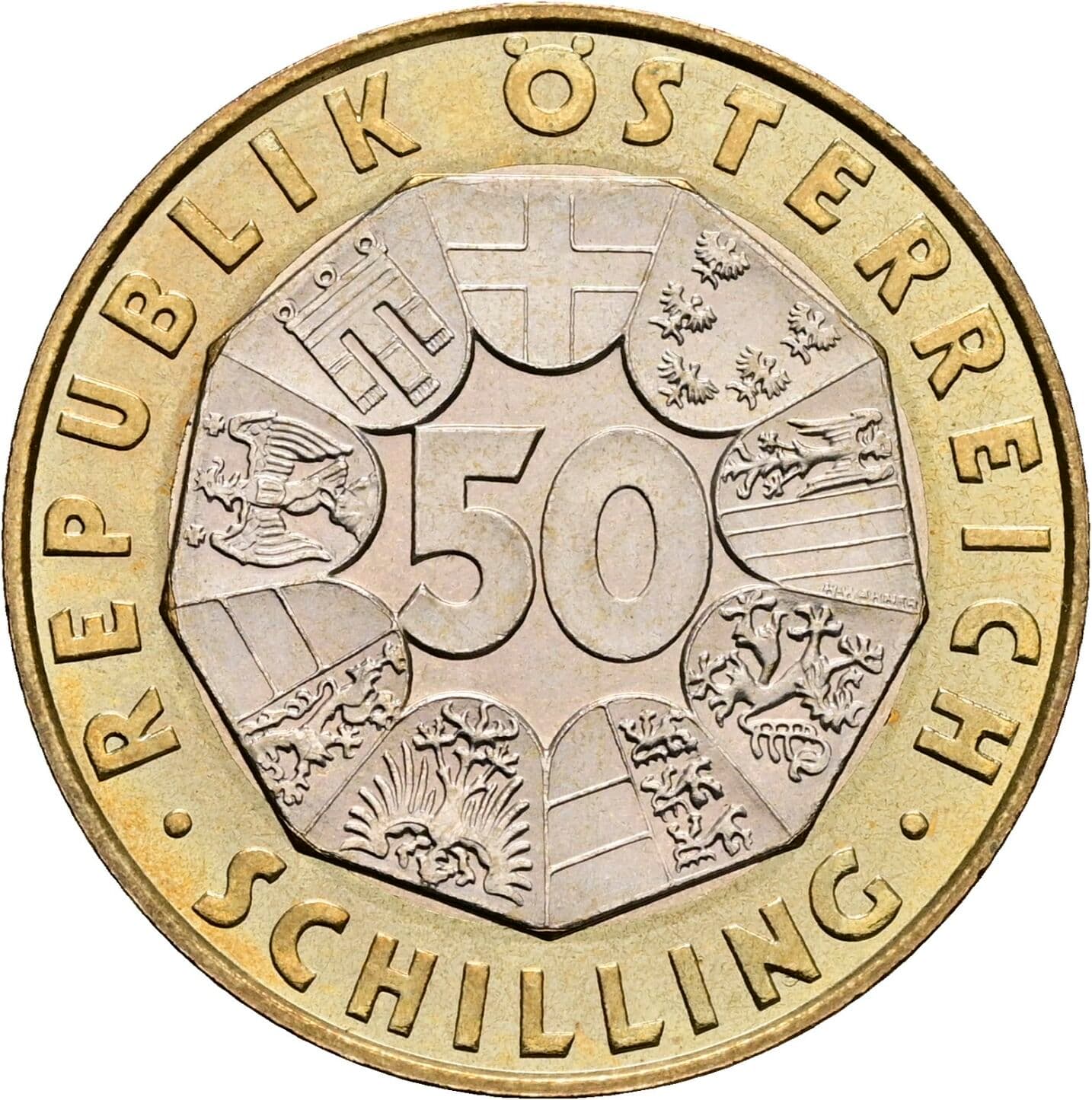 50 Schilling 1998 – Vorderseite