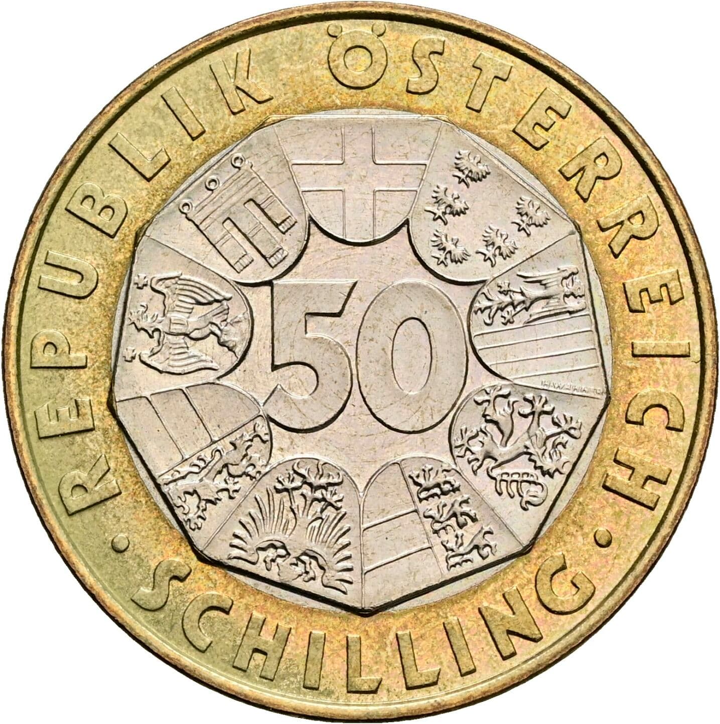50 Schilling 2000 – Vorderseite