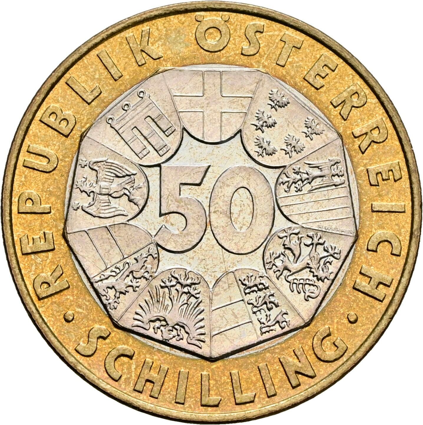 50 Schilling 2000 – Vorderseite