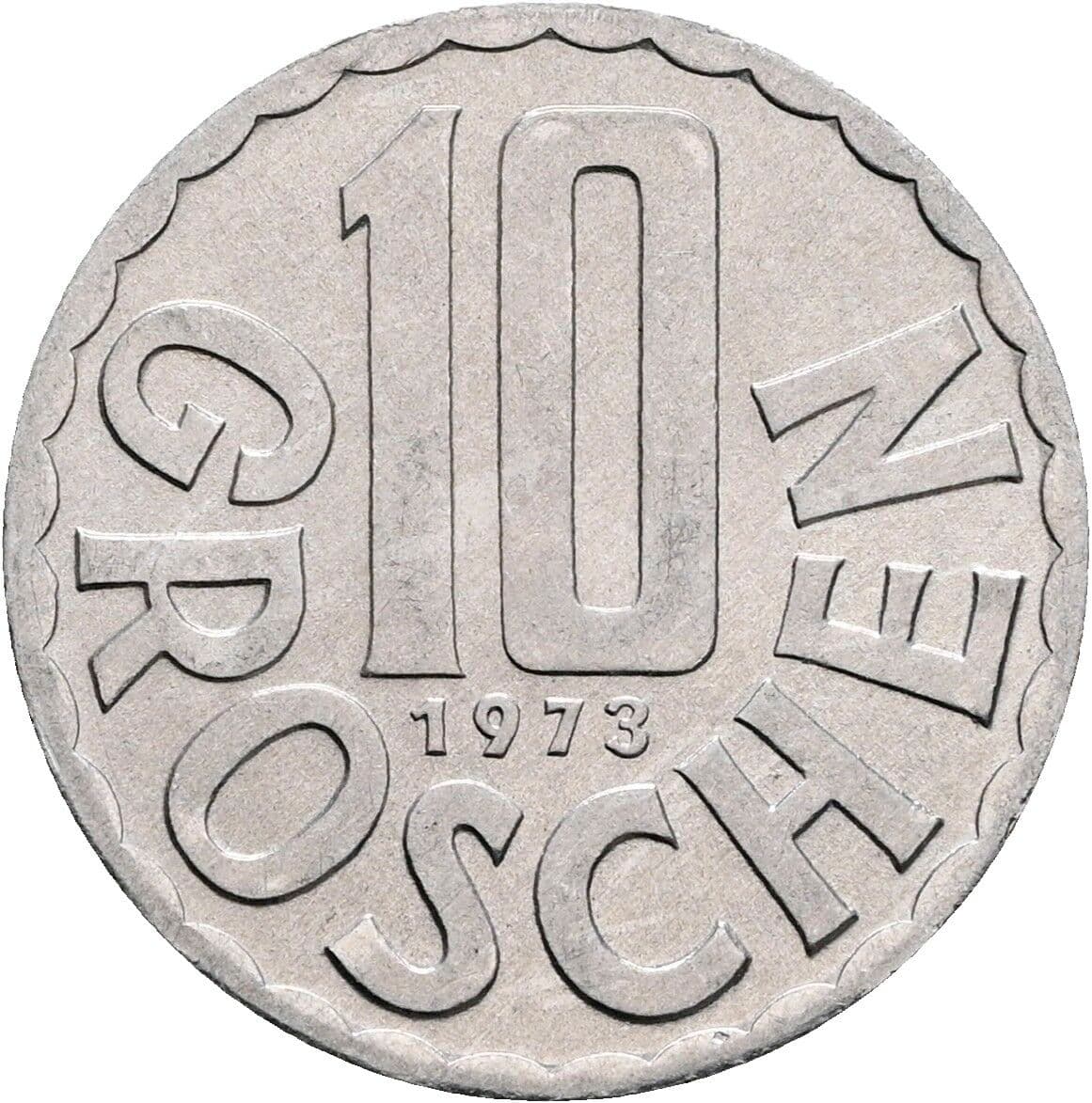 10 Groschen 1973 – Vorderseite