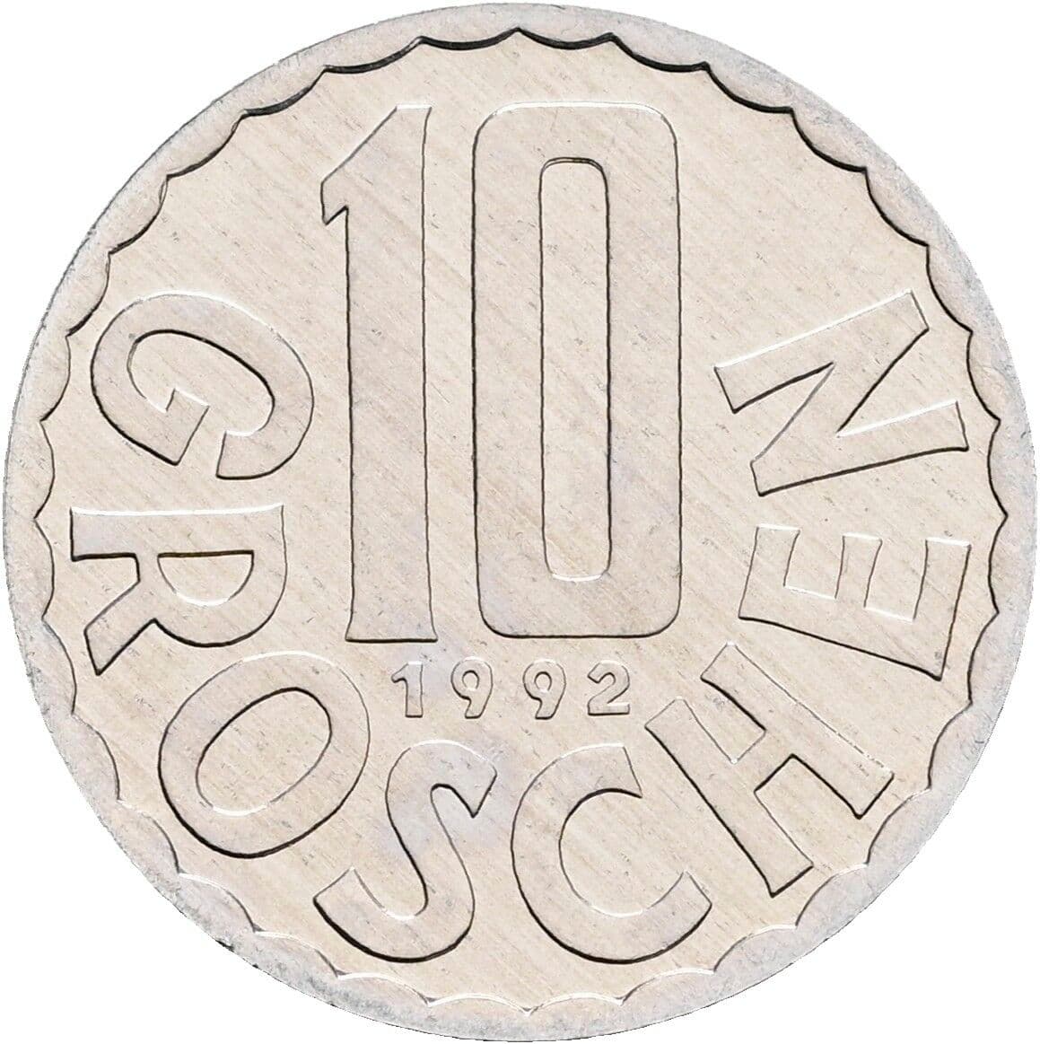 10 Groschen 1992 – Vorderseite