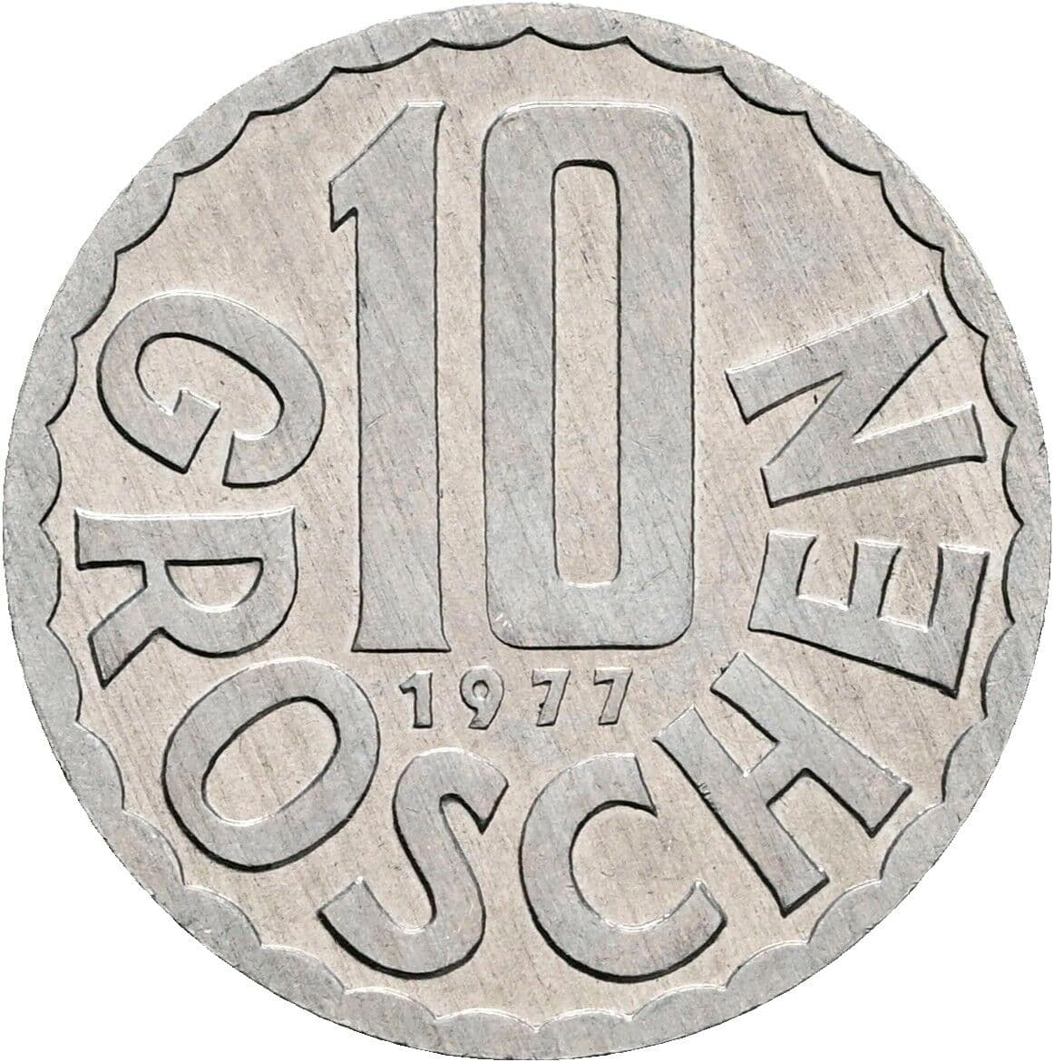 10 Groschen 1977 – Vorderseite