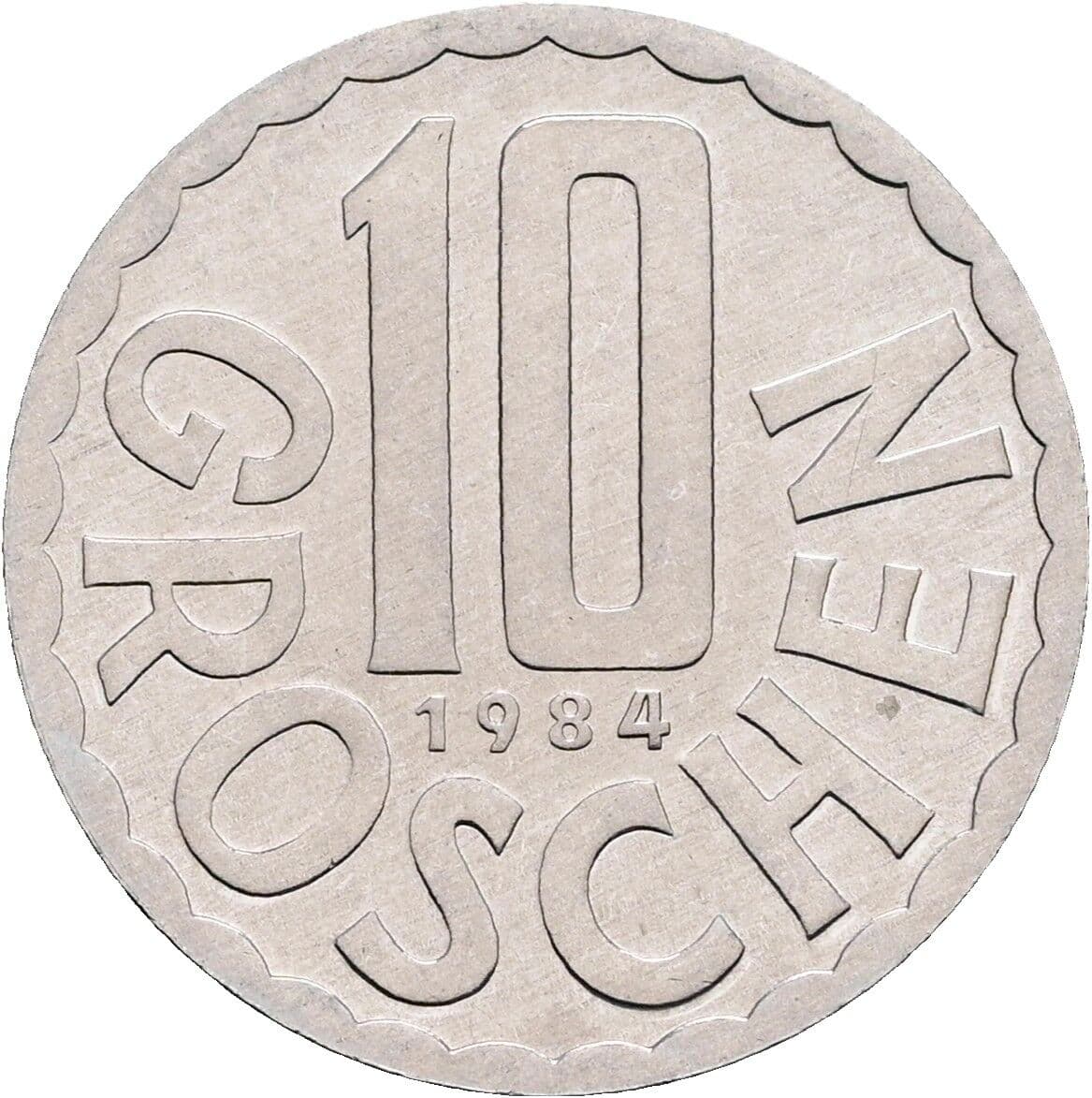 10 Groschen 1984 – Vorderseite