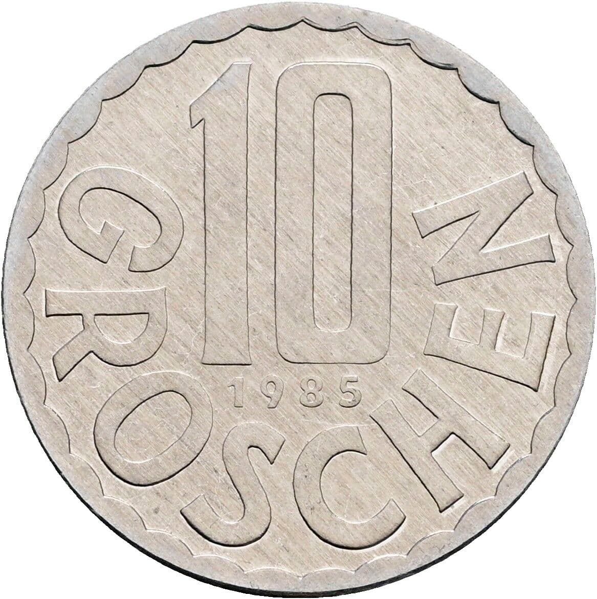 10 Groschen 1985 – Vorderseite