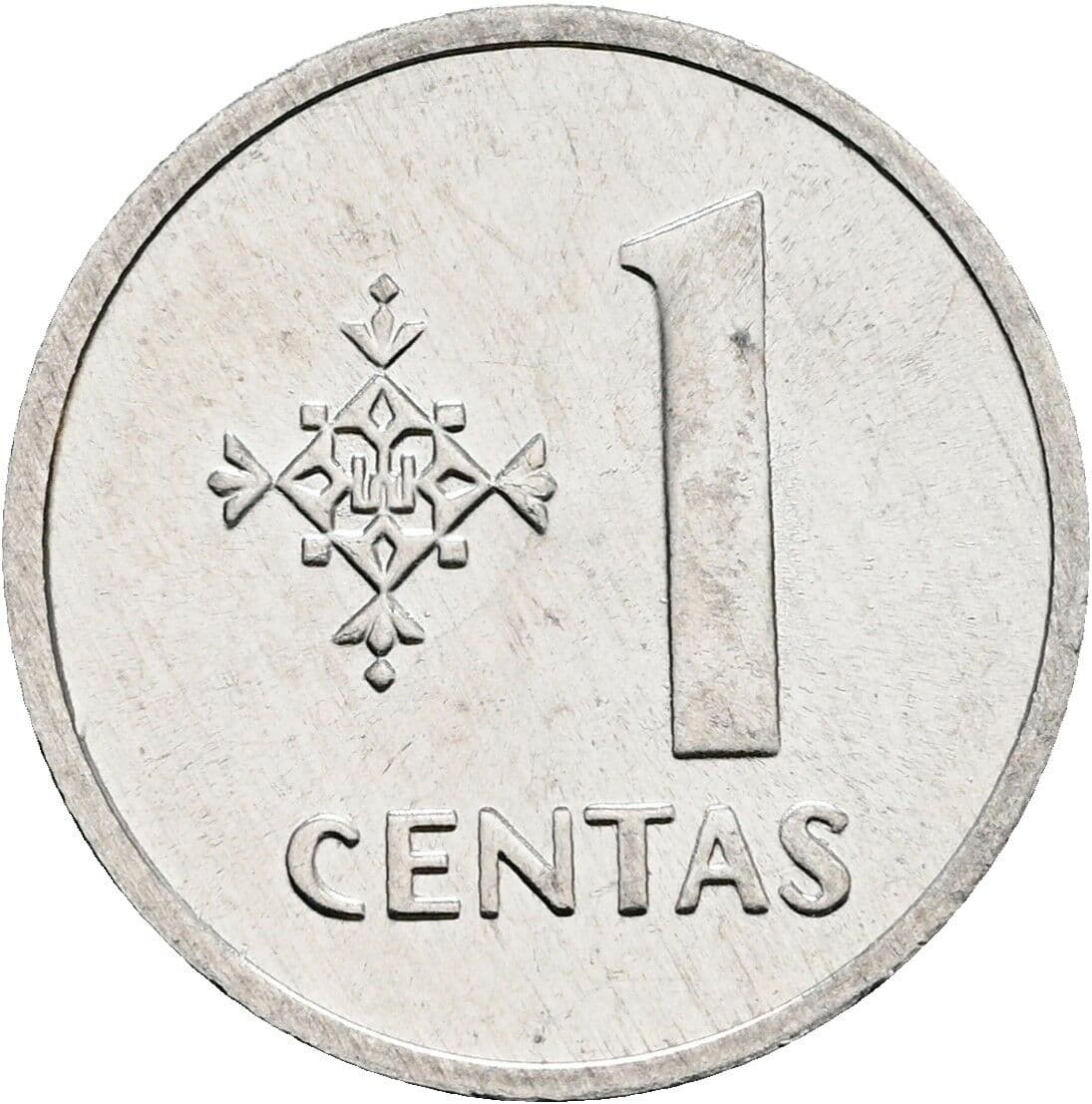 1 Centas 1991 – Vorderseite