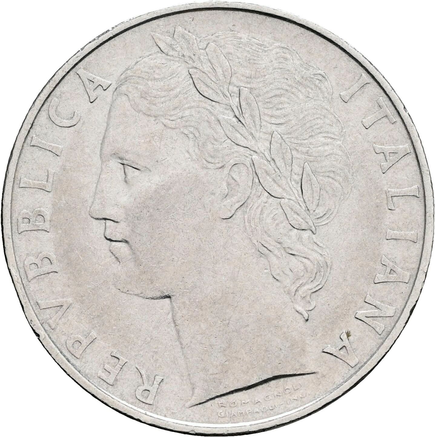 100 Lire 1960 – Vorderseite
