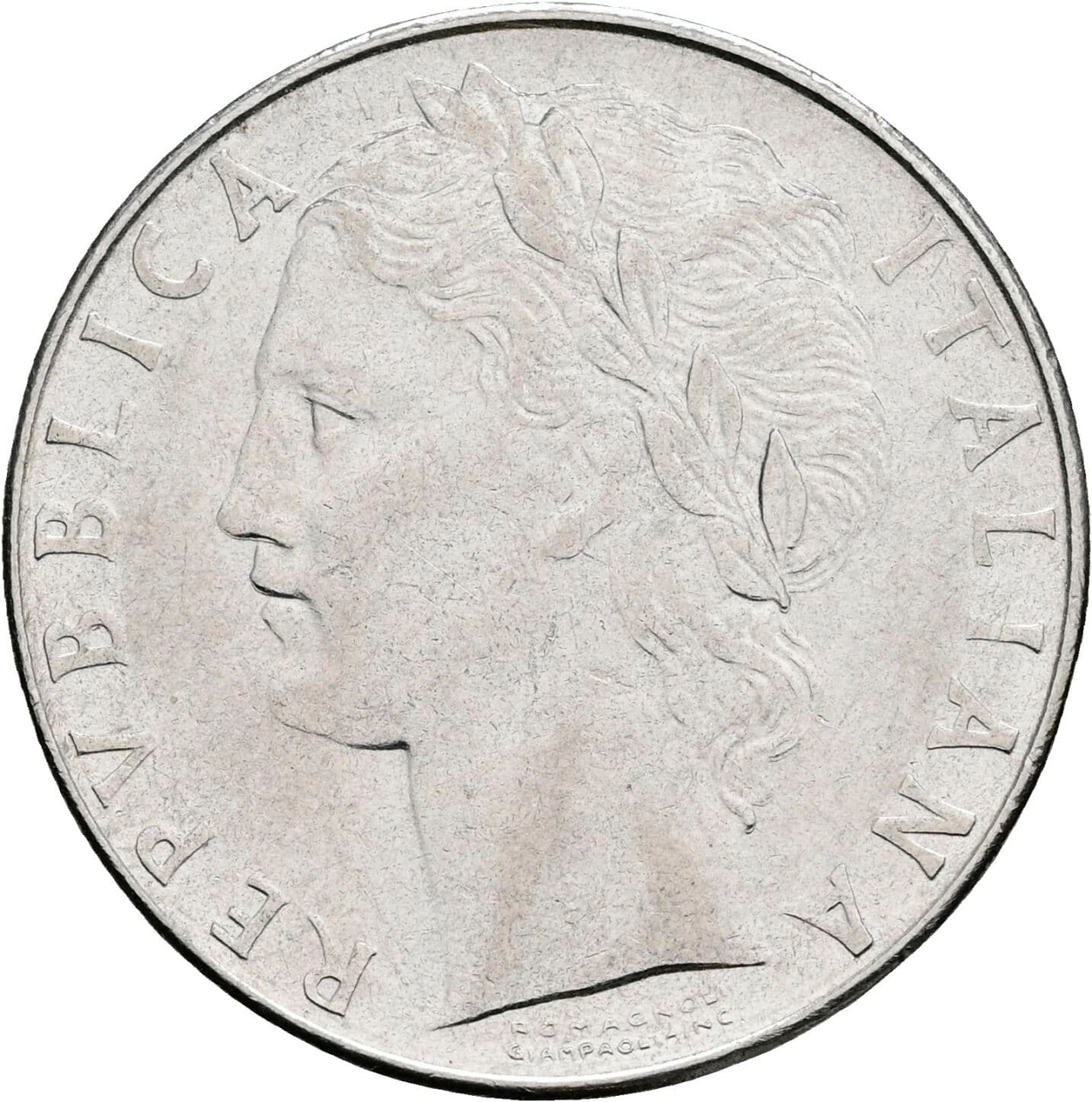 100 Lire 1979 – Vorderseite