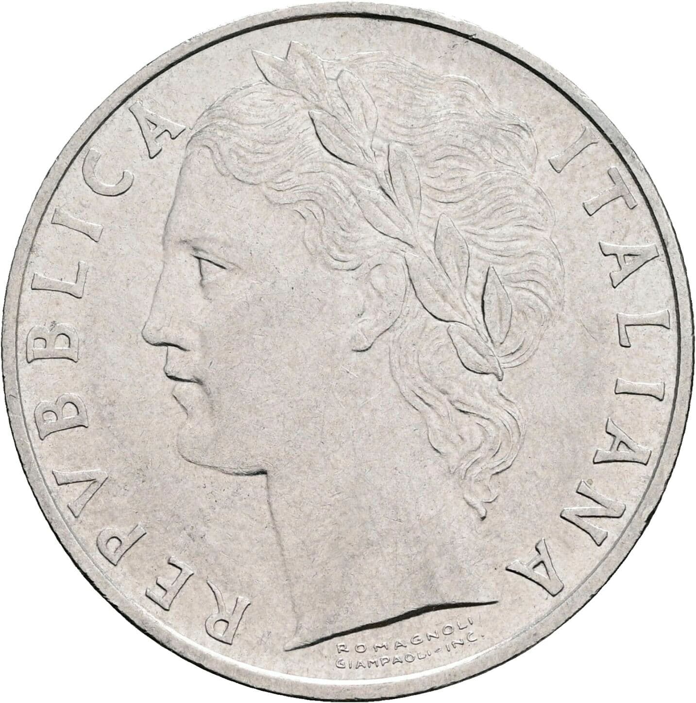 100 Lire 1966 – Vorderseite