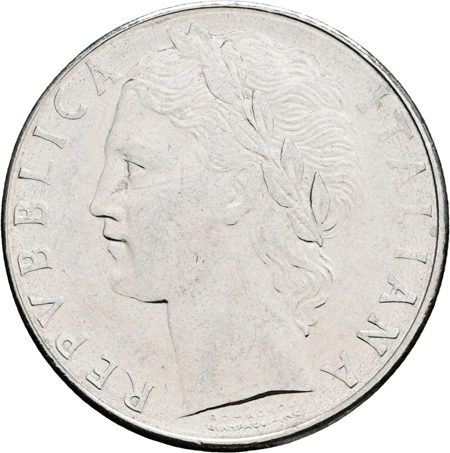 100 Lire 1978 – Vorderseite