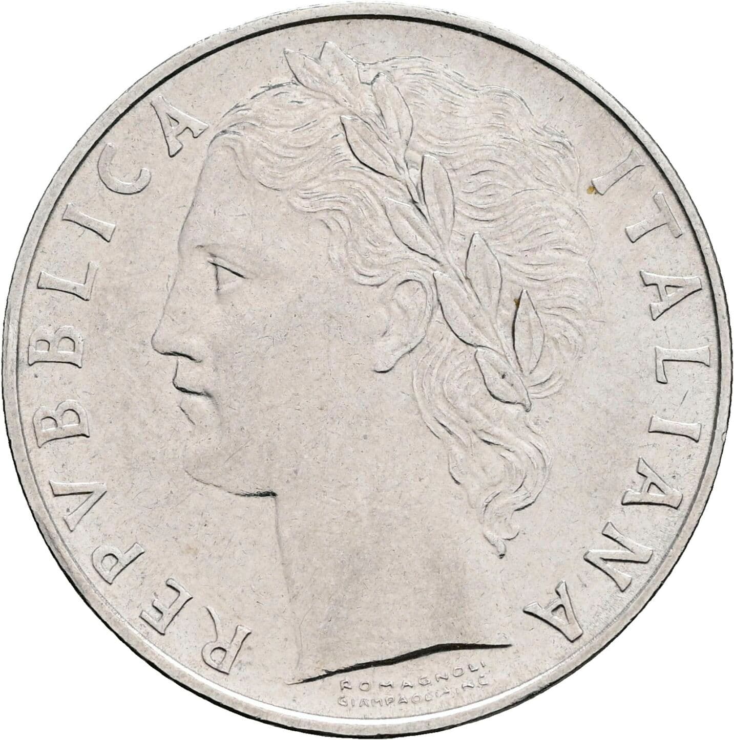 100 Lire 1971 – Vorderseite