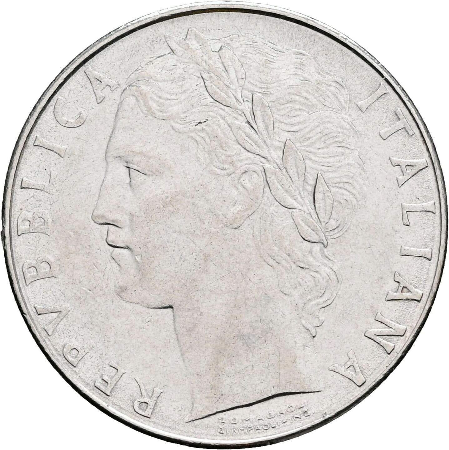 100 Lire 1980 – Vorderseite