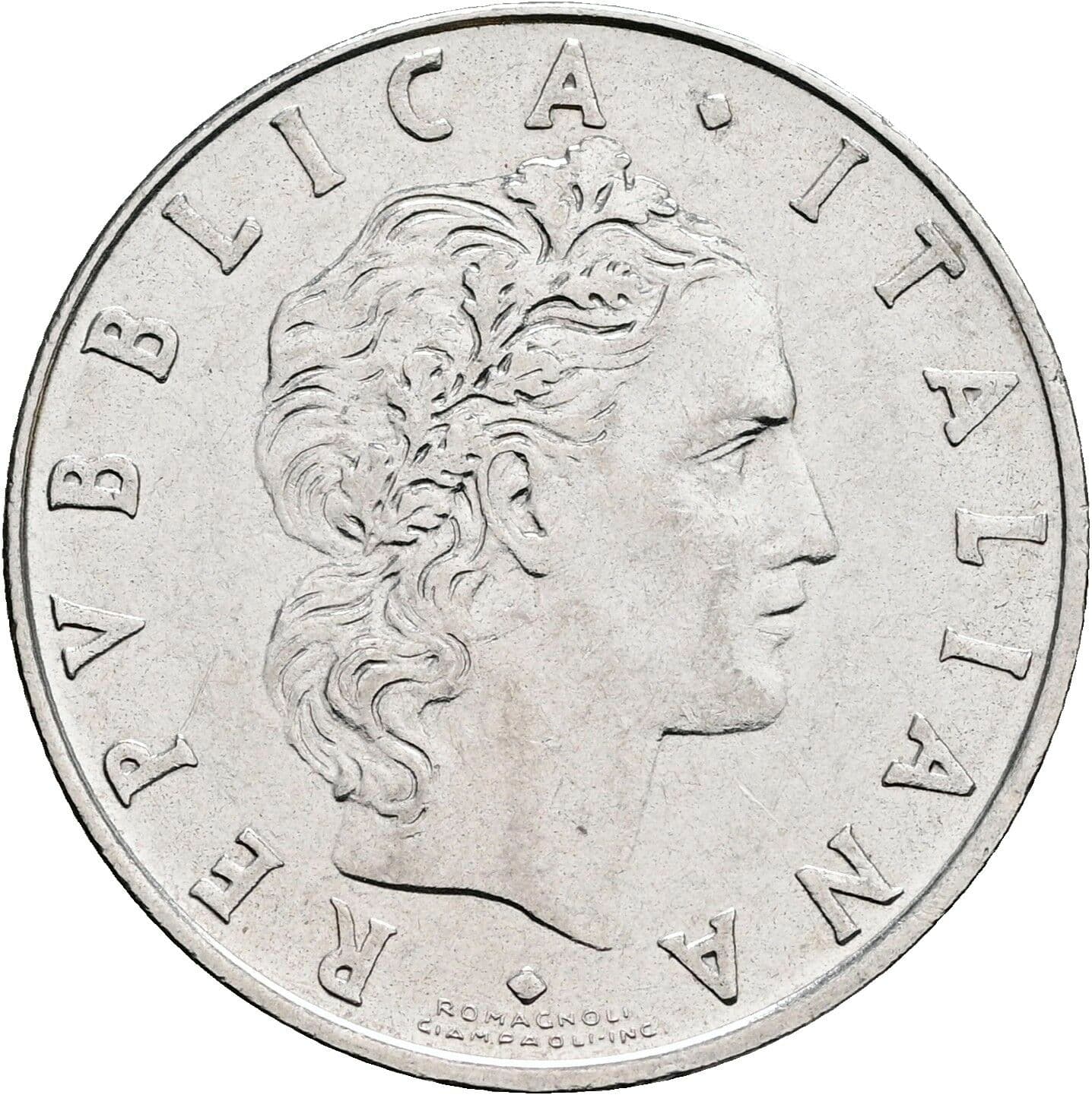 50 Lire 1973 – Vorderseite