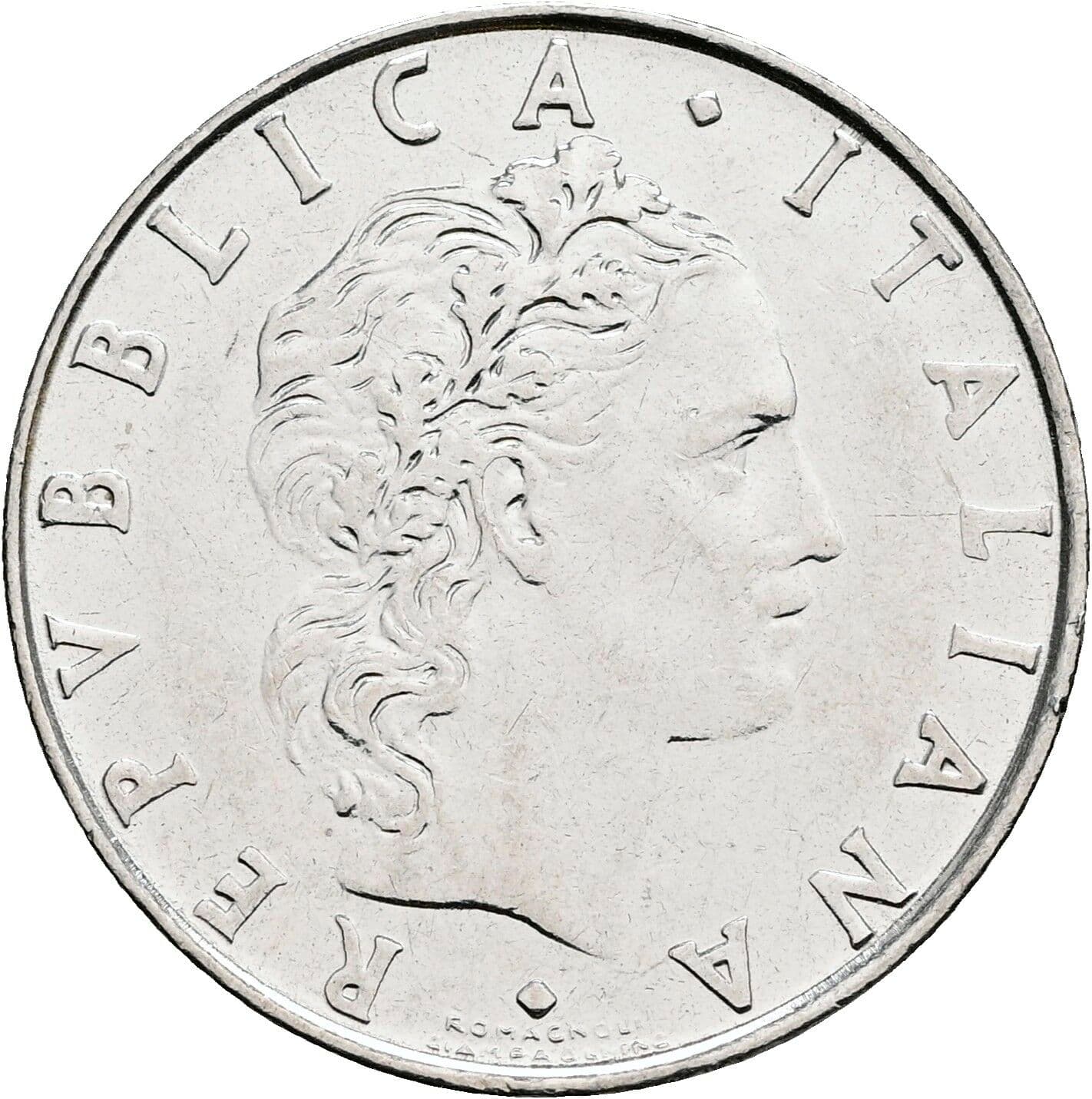 50 Lire 1982 – Vorderseite