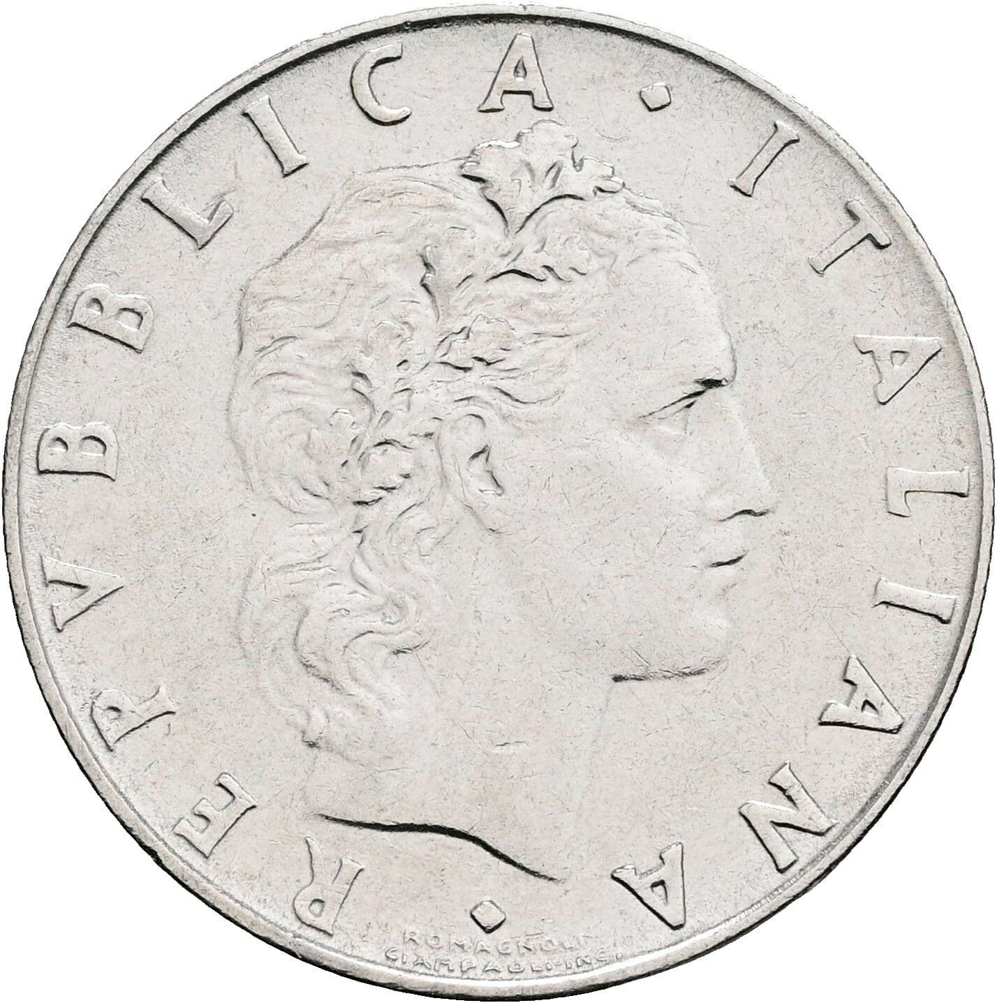 50 Lire 1966 – Vorderseite