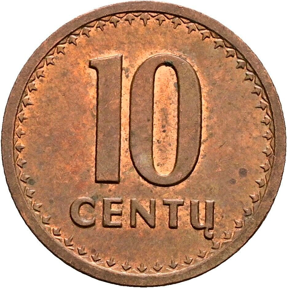10 Centu 1991 – Vorderseite