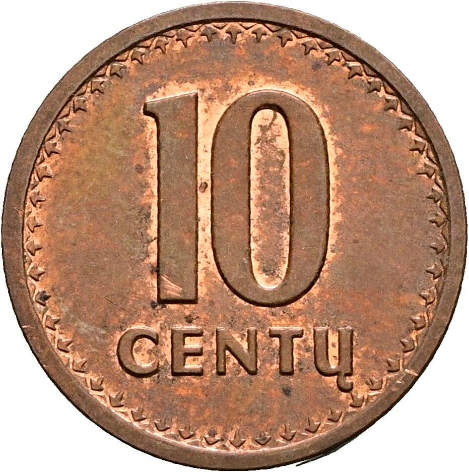 10 Centu 1991 – Vorderseite